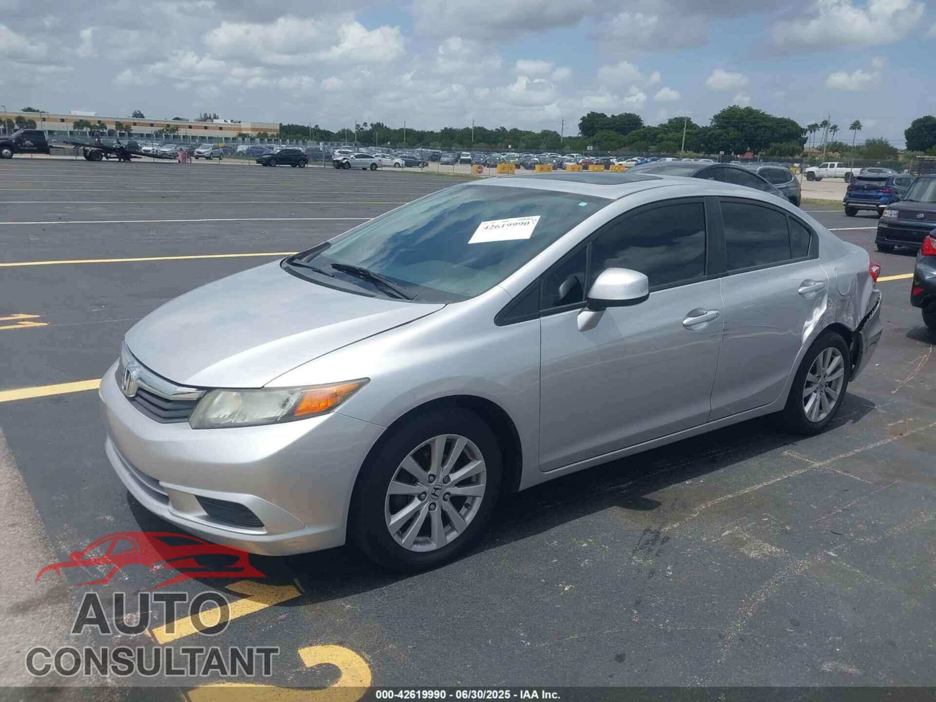 HONDA CIVIC 2012 - 19XFB2F88CE021493