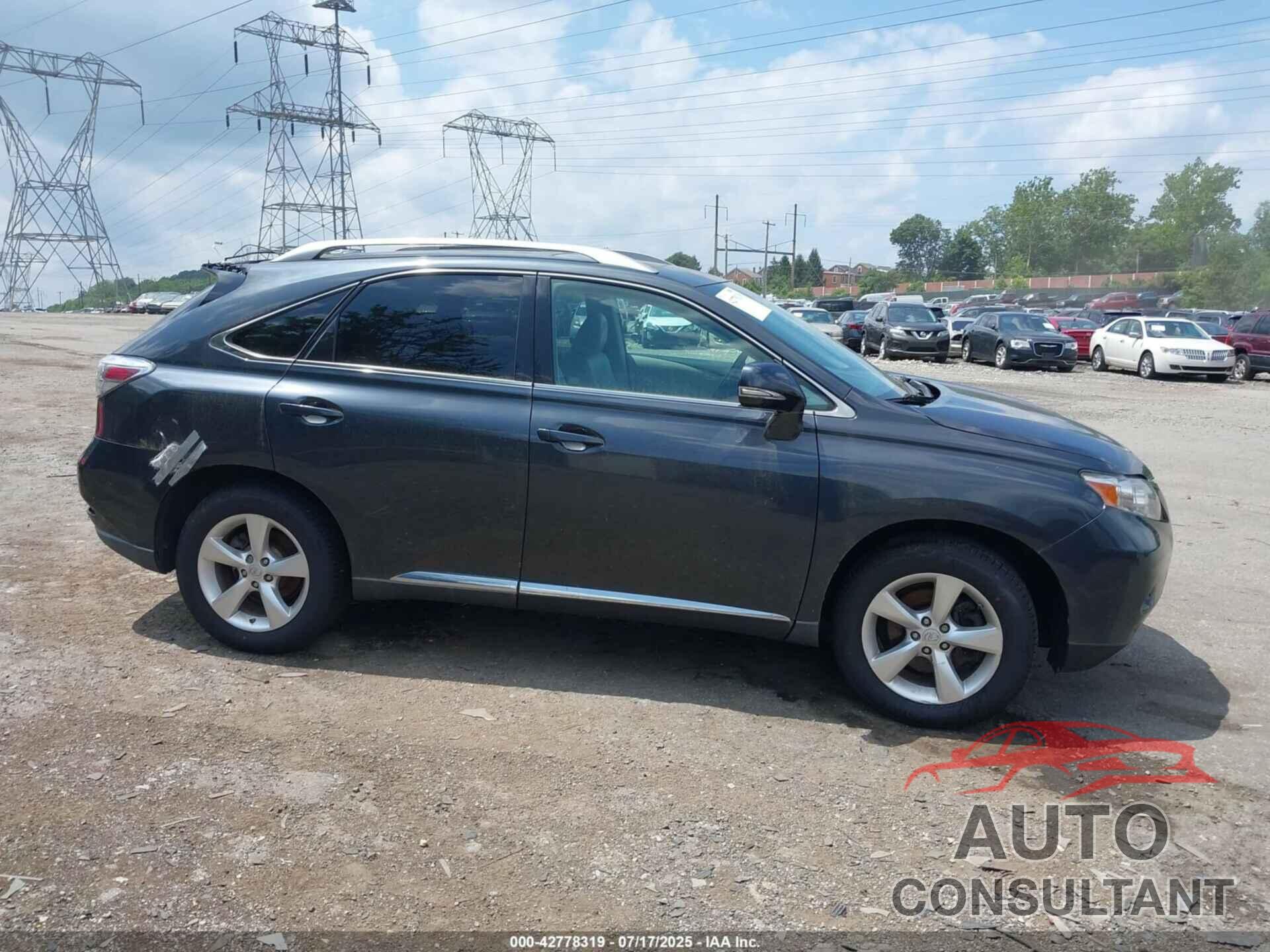 LEXUS RX 350 2010 - 2T2BK1BA5AC030838