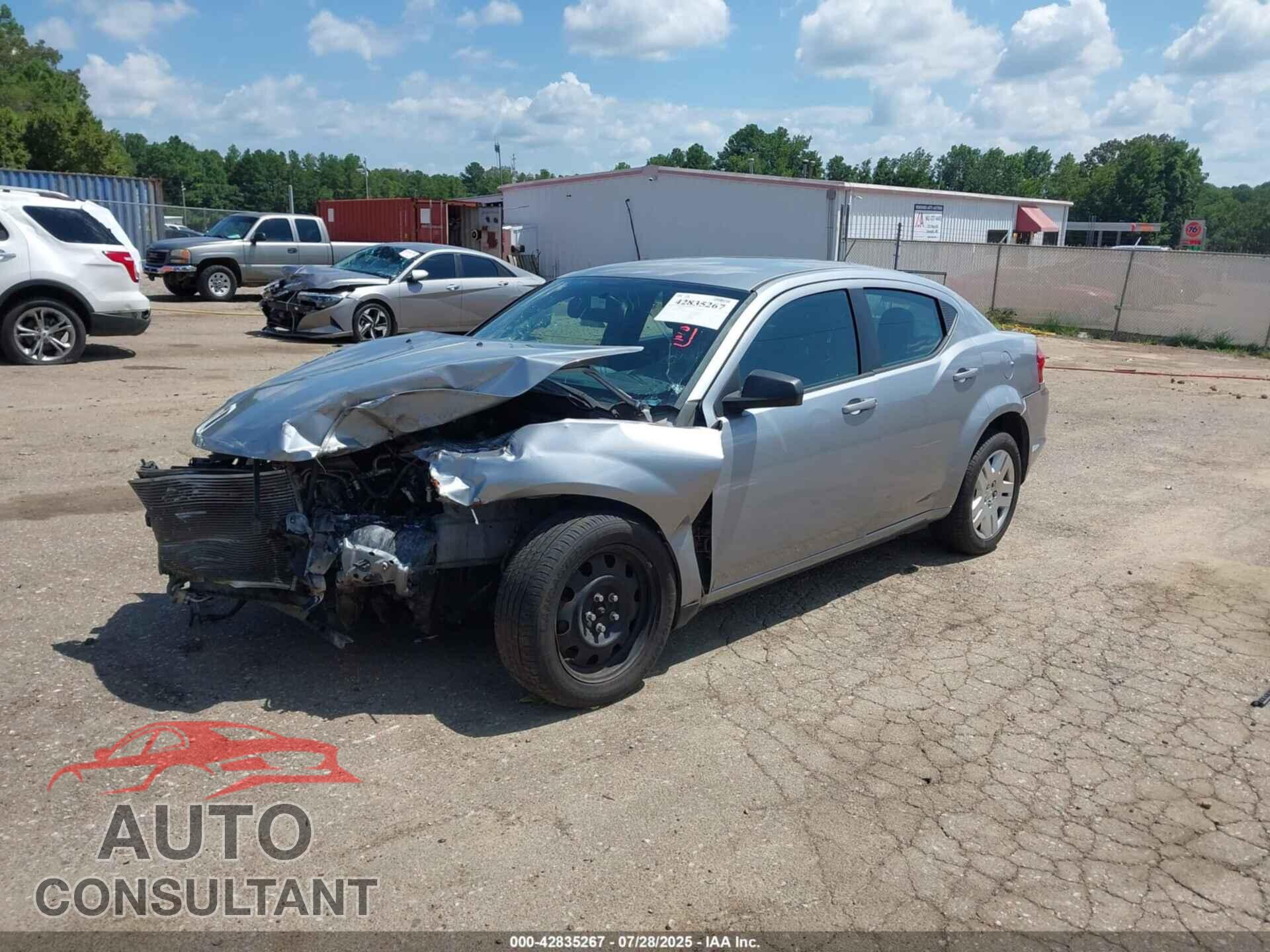 DODGE AVENGER 2013 - 1C3CDZAG5DN748287