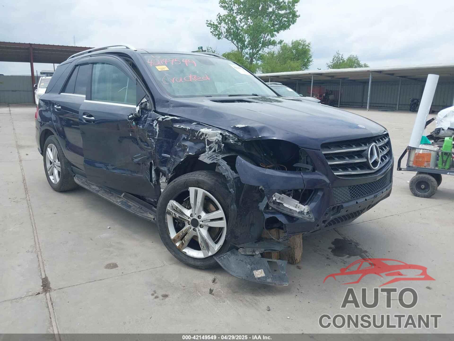 MERCEDES-BENZ ML 350 2012 - 4JGDA5HB9CA018508