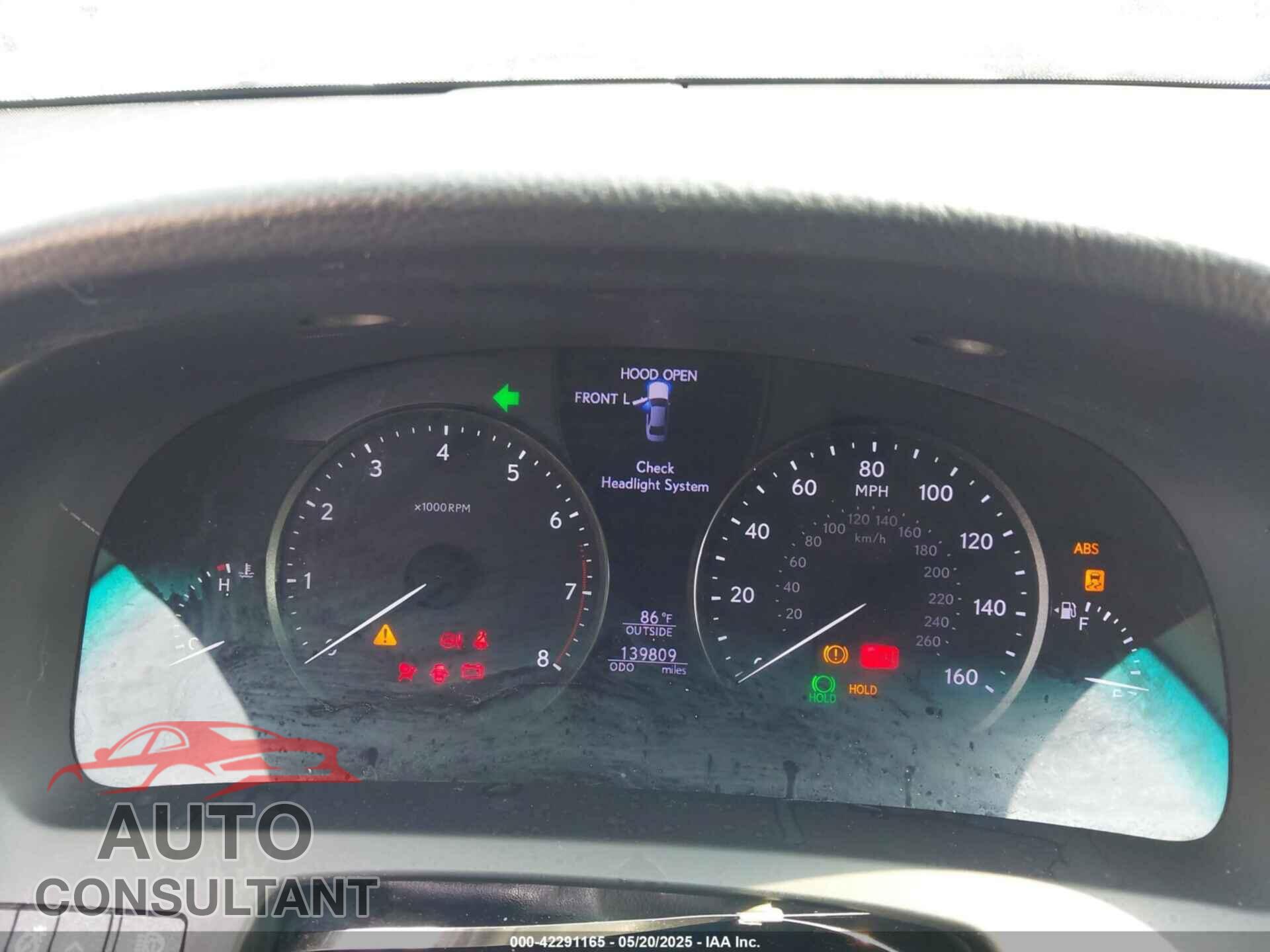LEXUS LS 460 2016 - JTHBL5EF8G5139220