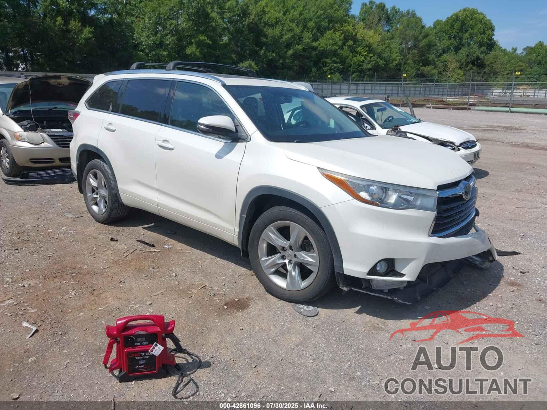 TOYOTA HIGHLANDER 2014 - 5TDDKRFH9ES015212