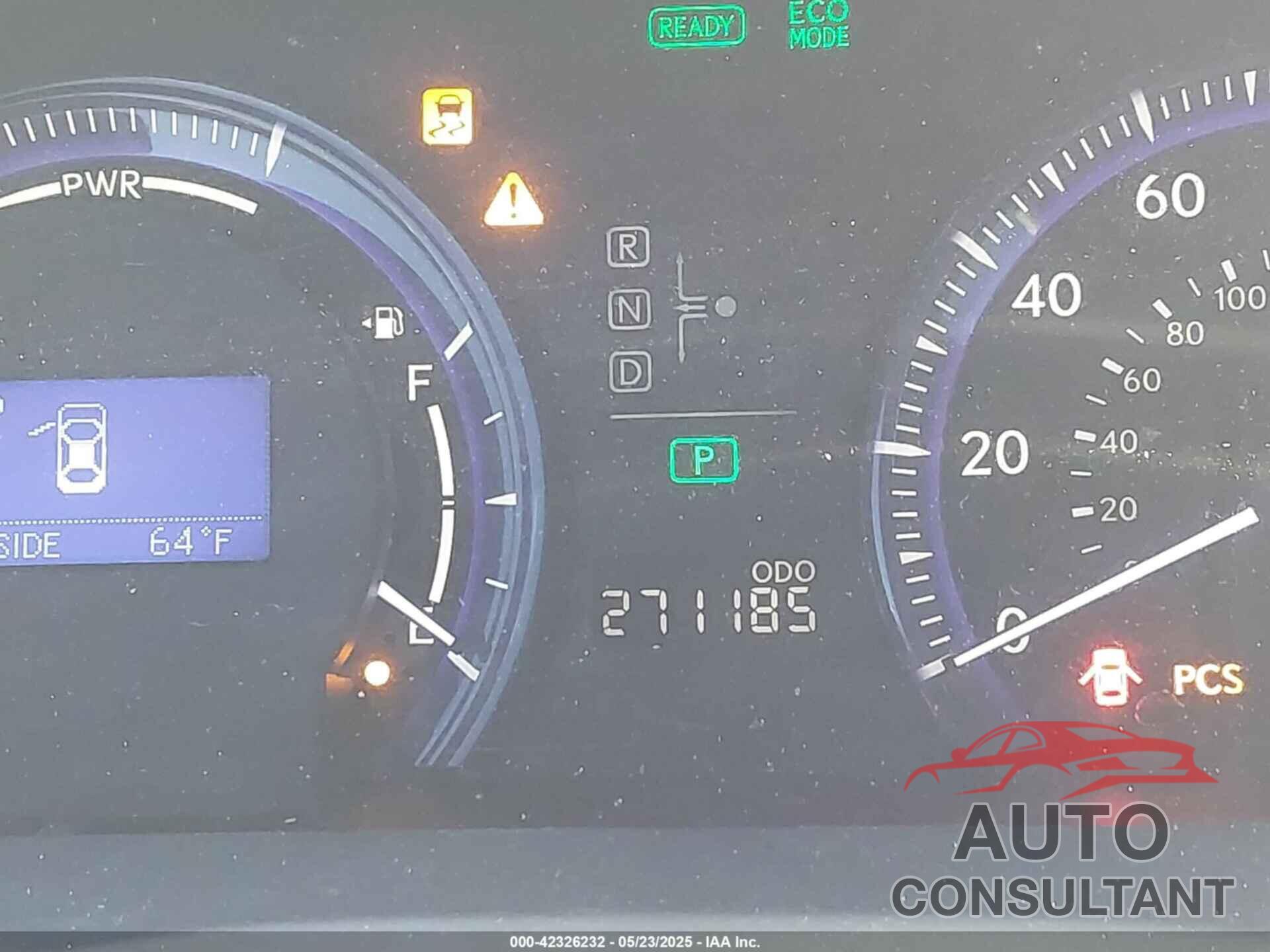 LEXUS HS 250H 2010 - JTHBB1BA2A2007082