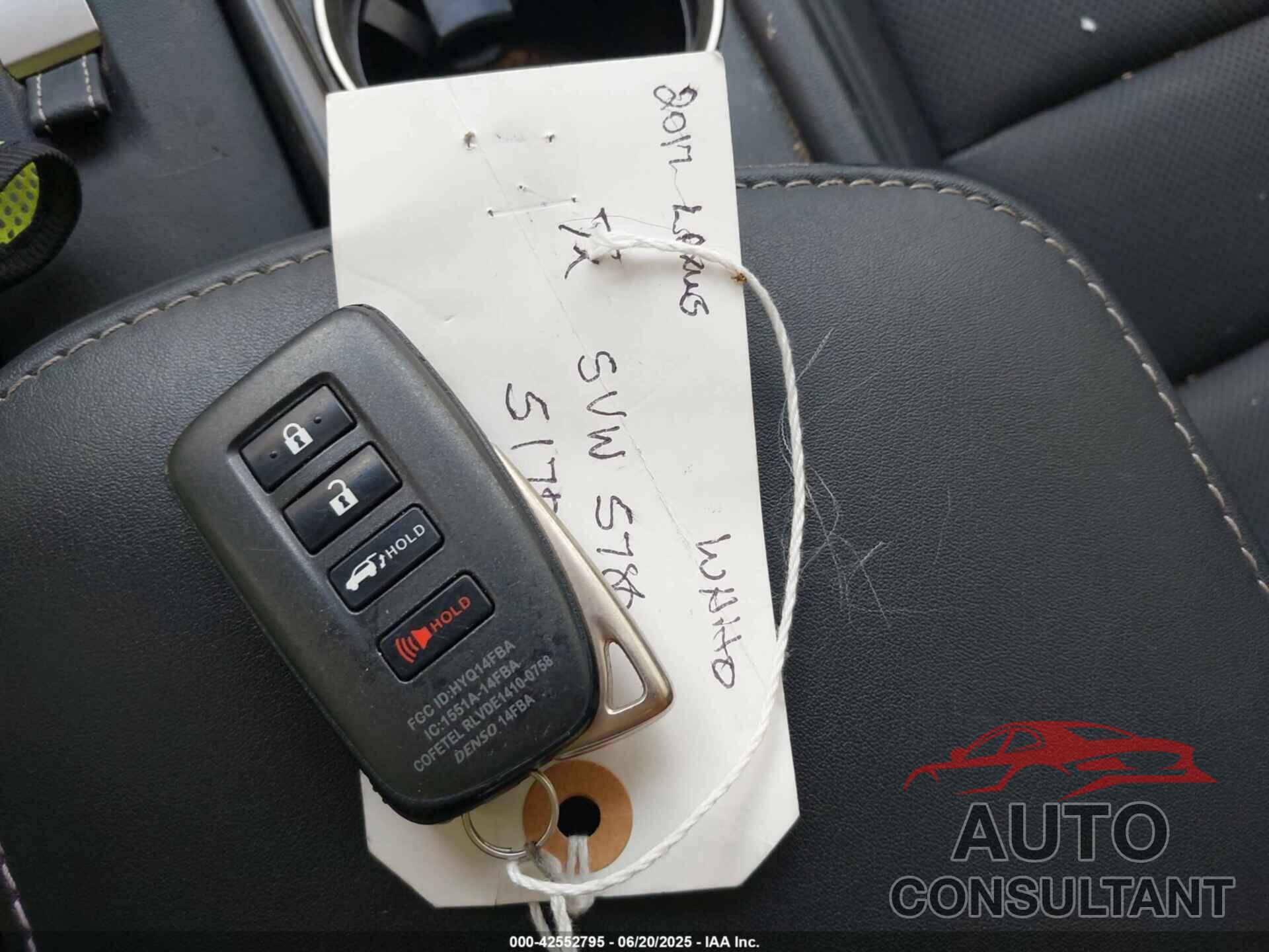 LEXUS NX 200T 2017 - JTJYARBZ5H2055170