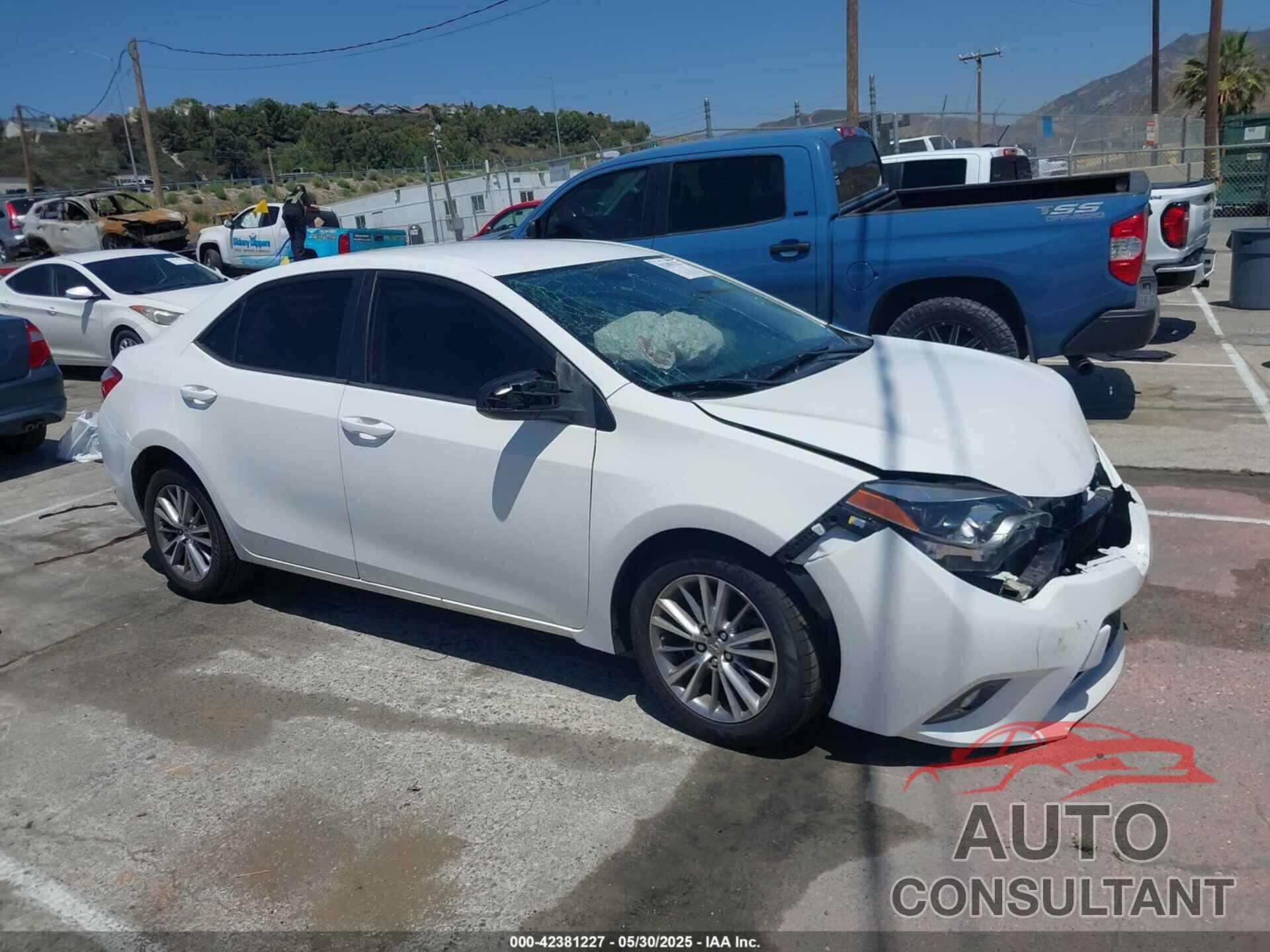 TOYOTA COROLLA 2015 - 5YFBURHE6FP310458