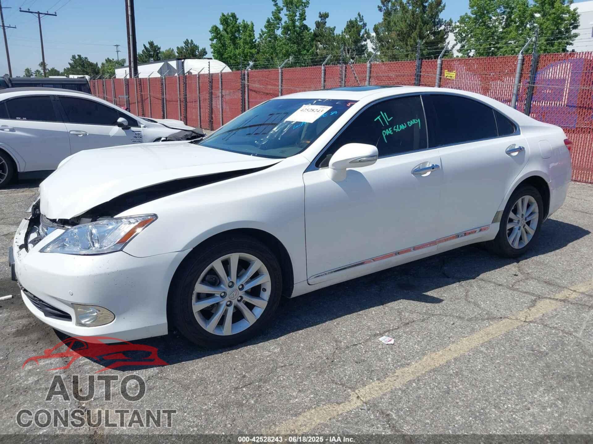 LEXUS ES 350 2011 - JTHBK1EG2B2436210