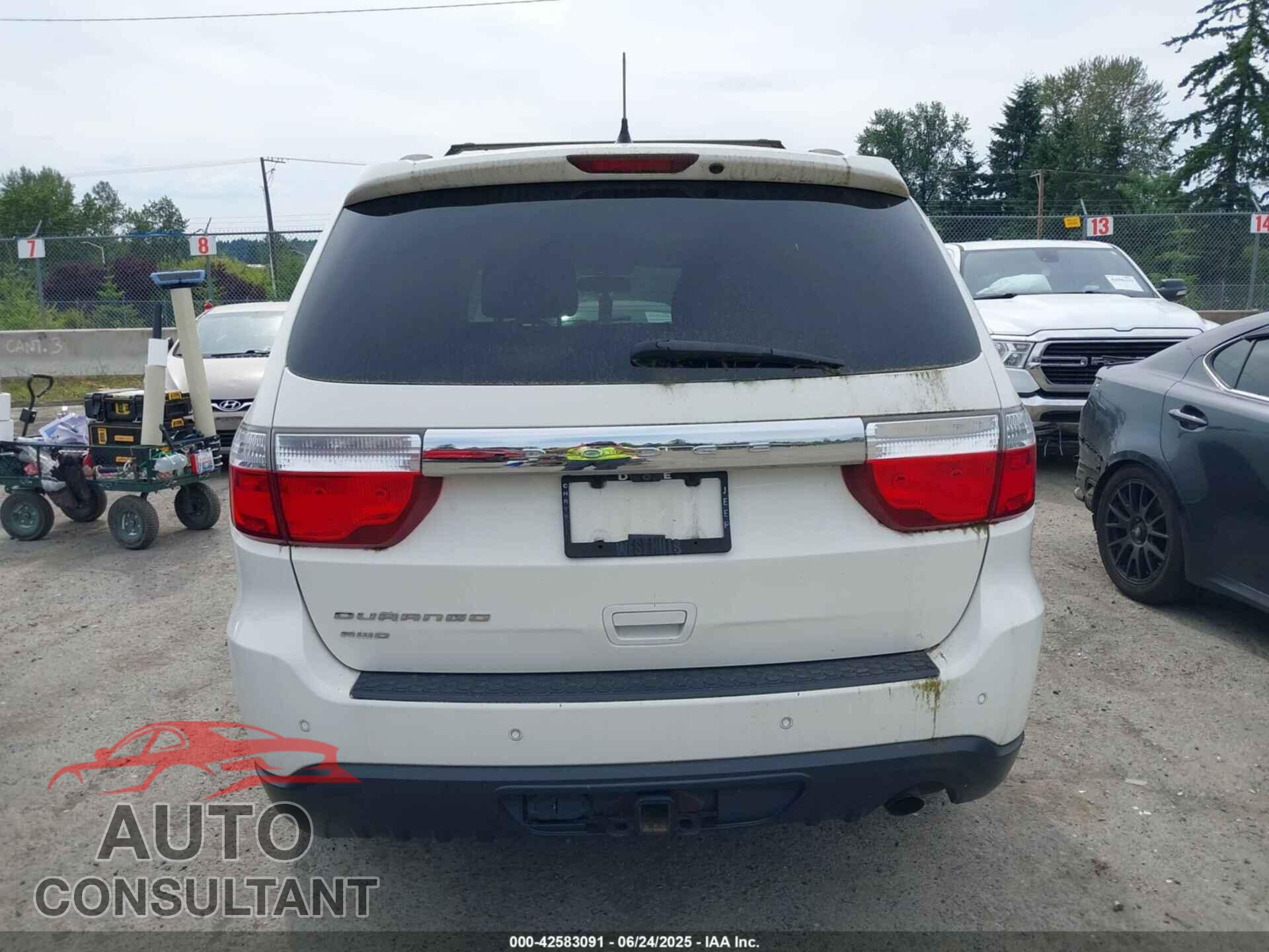 DODGE DURANGO 2011 - 1D4RE2GG0BC712245