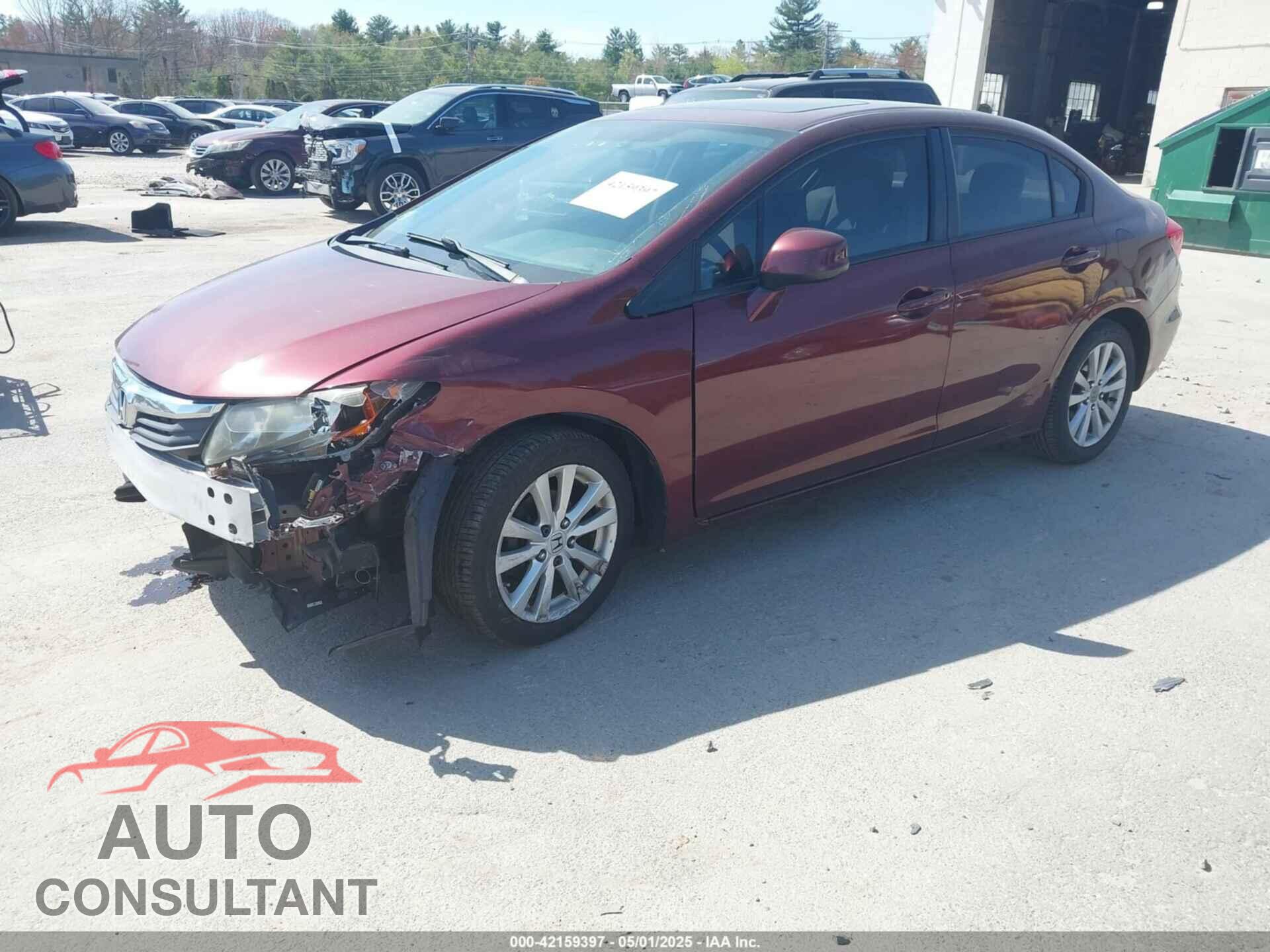 HONDA CIVIC 2012 - 2HGFB2F86CH541181