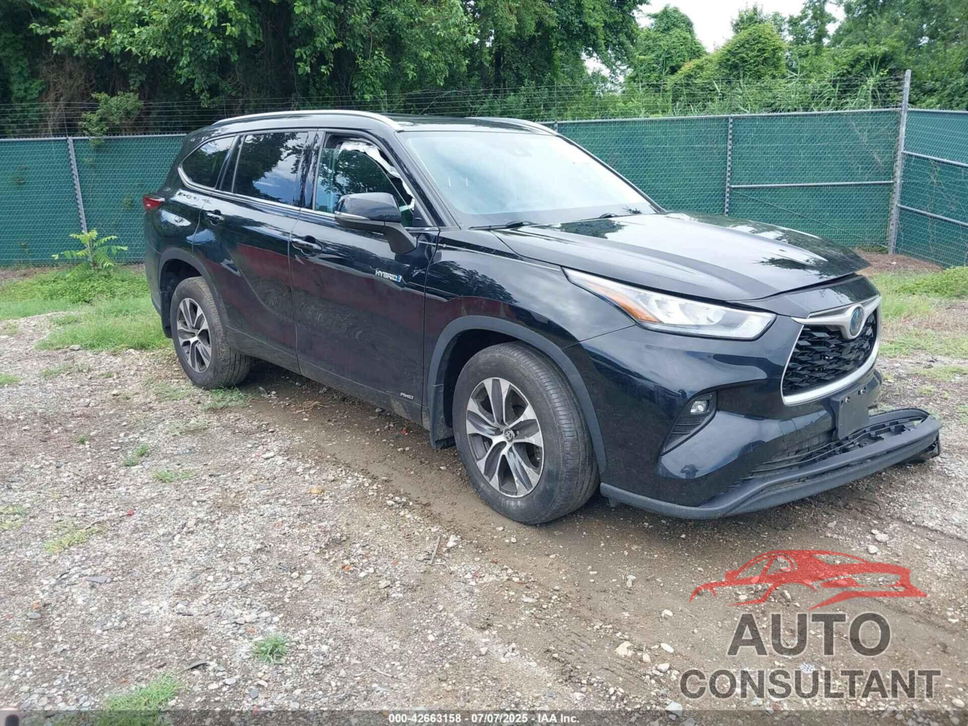 TOYOTA HIGHLANDER 2020 - 5TDHBRCH9LS507435
