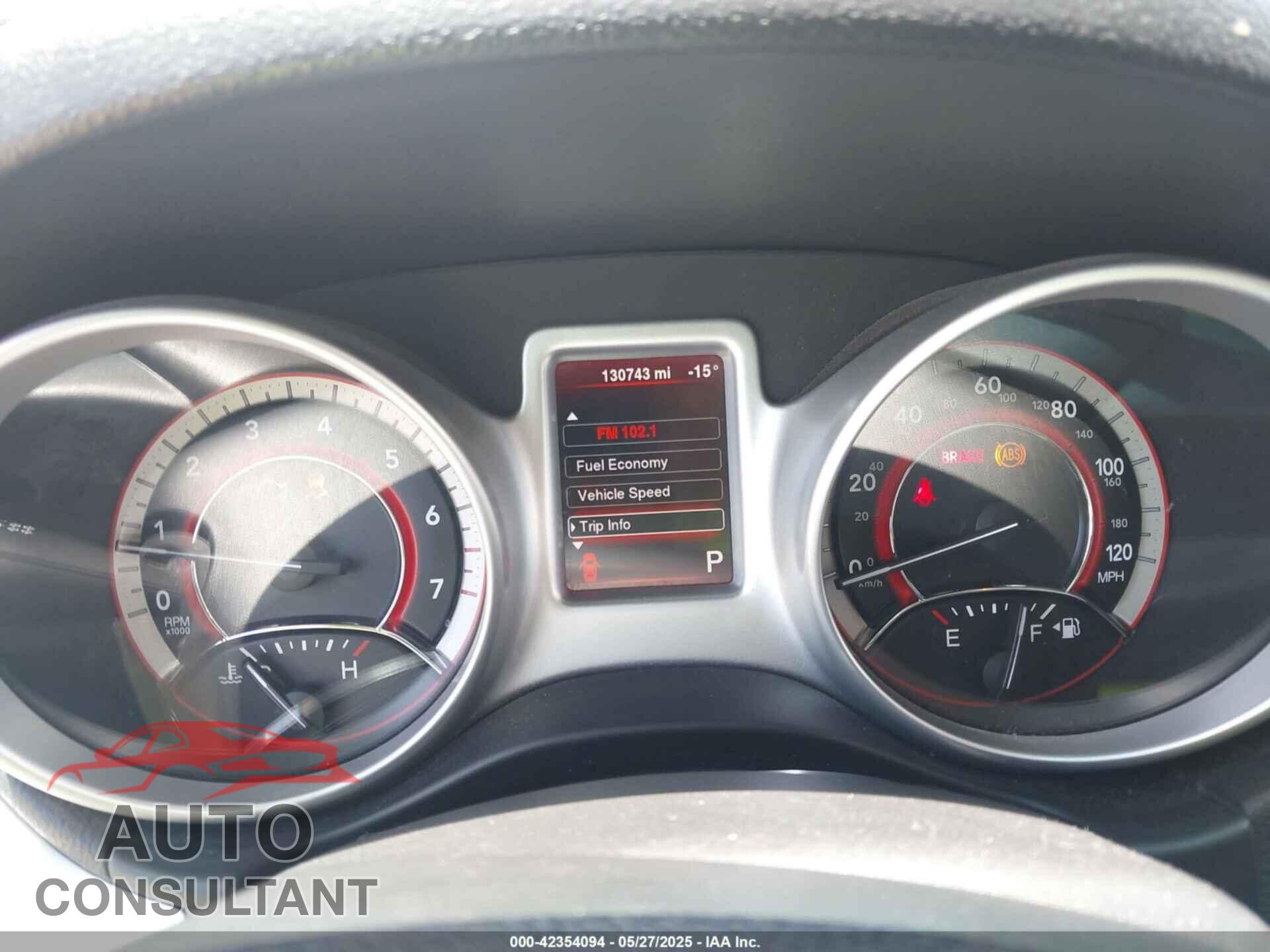 DODGE JOURNEY 2015 - 3C4PDCAB2FT637391
