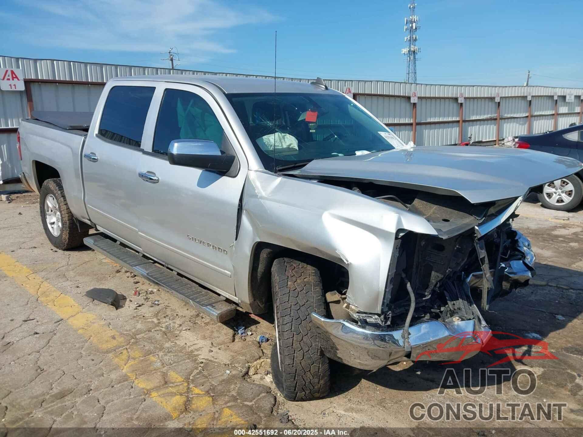 CHEVROLET SILVERADO 1500 2017 - 3GCPCREC6HG334084