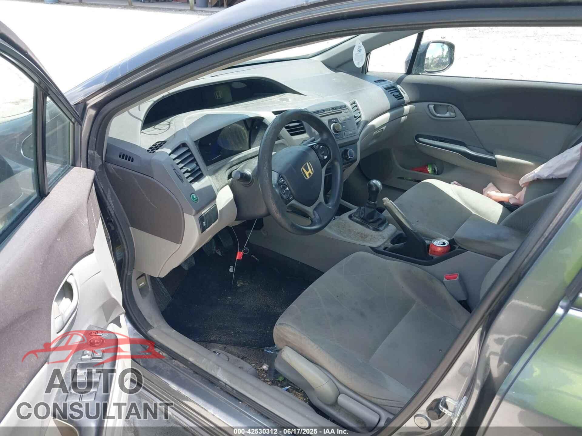HONDA CIVIC 2012 - 19XFB2E59CE064666