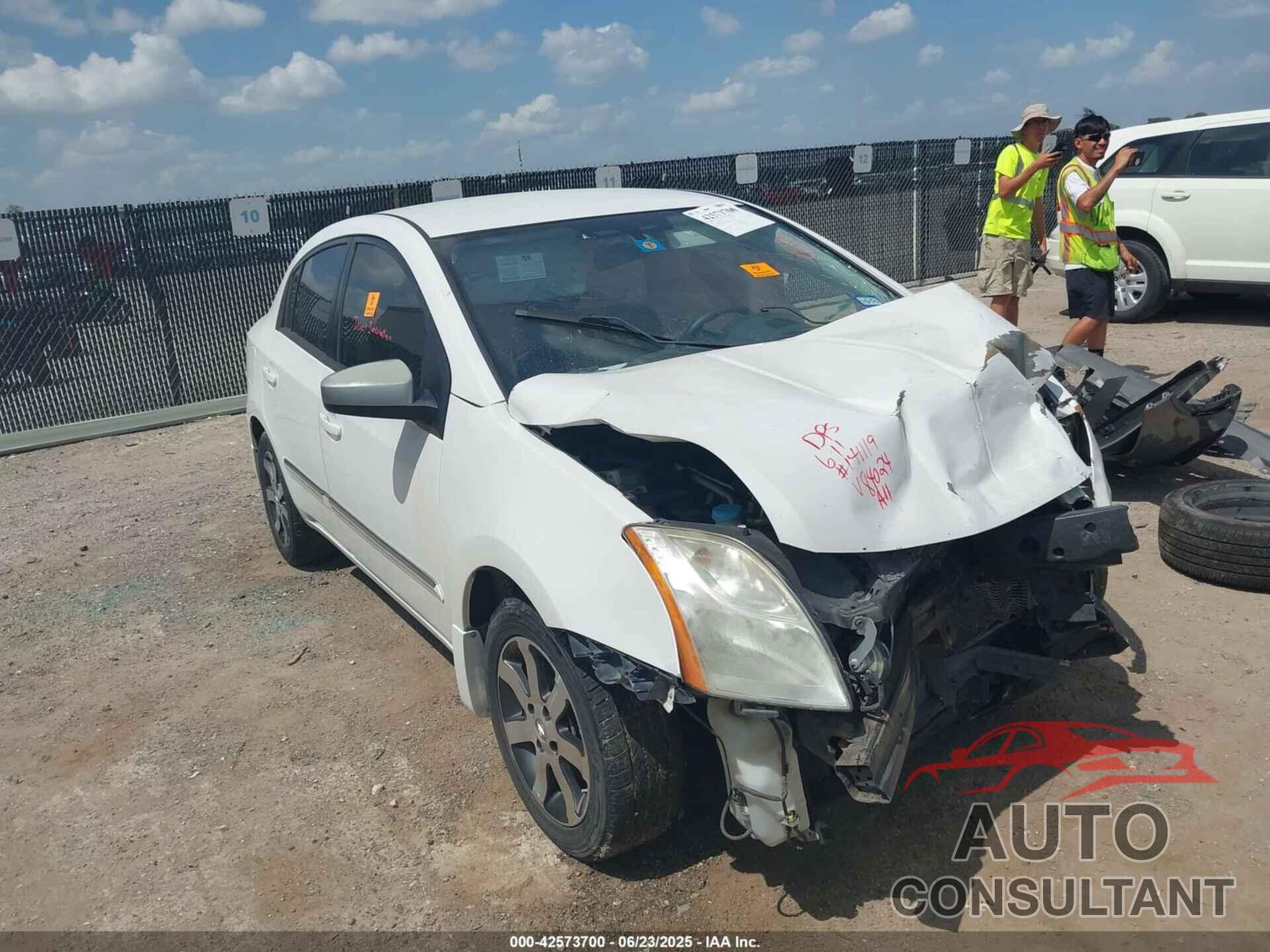 NISSAN SENTRA 2012 - 3N1AB6AP2CL684024