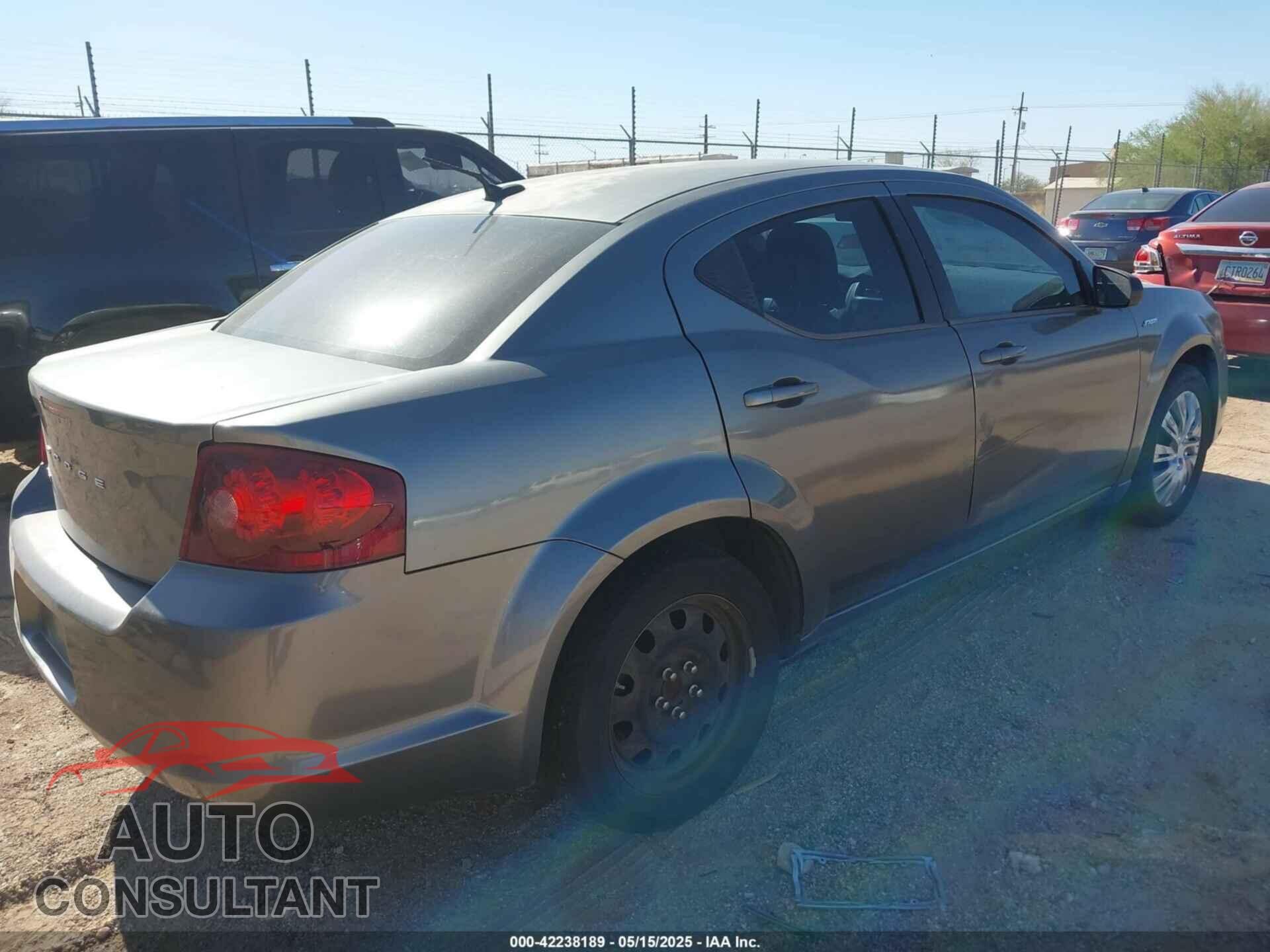 DODGE AVENGER 2013 - 1C3CDZAB2DN591936