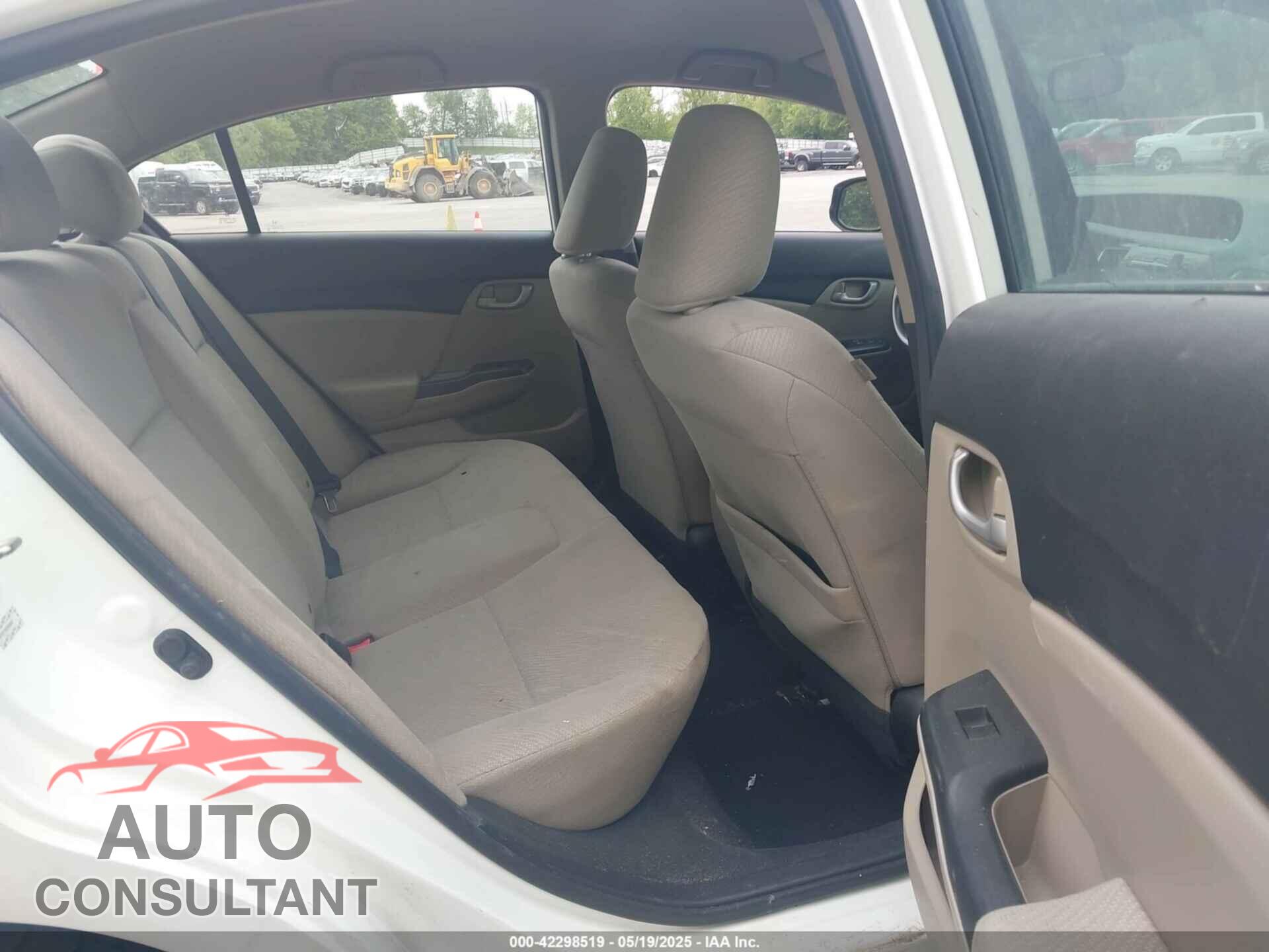 HONDA CIVIC 2013 - 19XFB2F59DE096842
