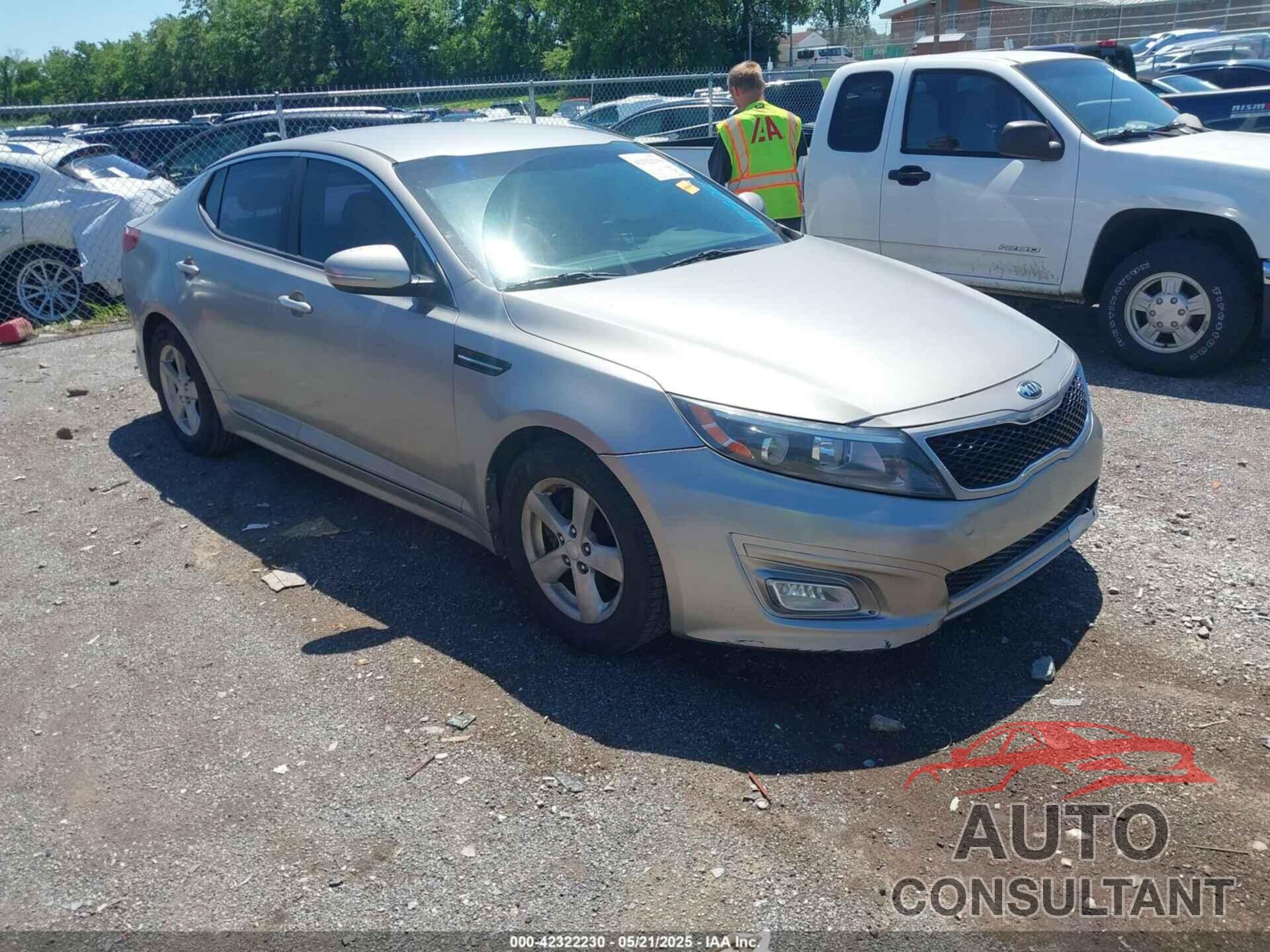 KIA OPTIMA 2014 - KNAGM4A79E5489091
