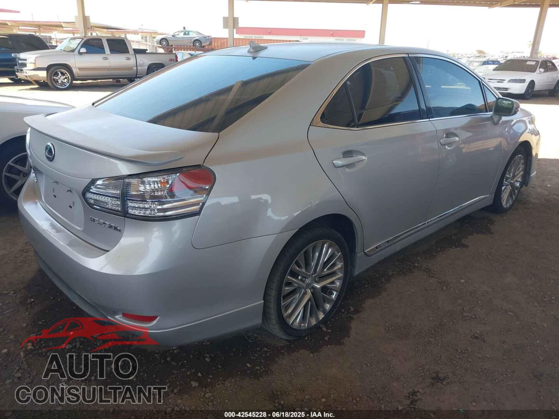 LEXUS HS 250H 2010 - JTHBB1BA3A2020178
