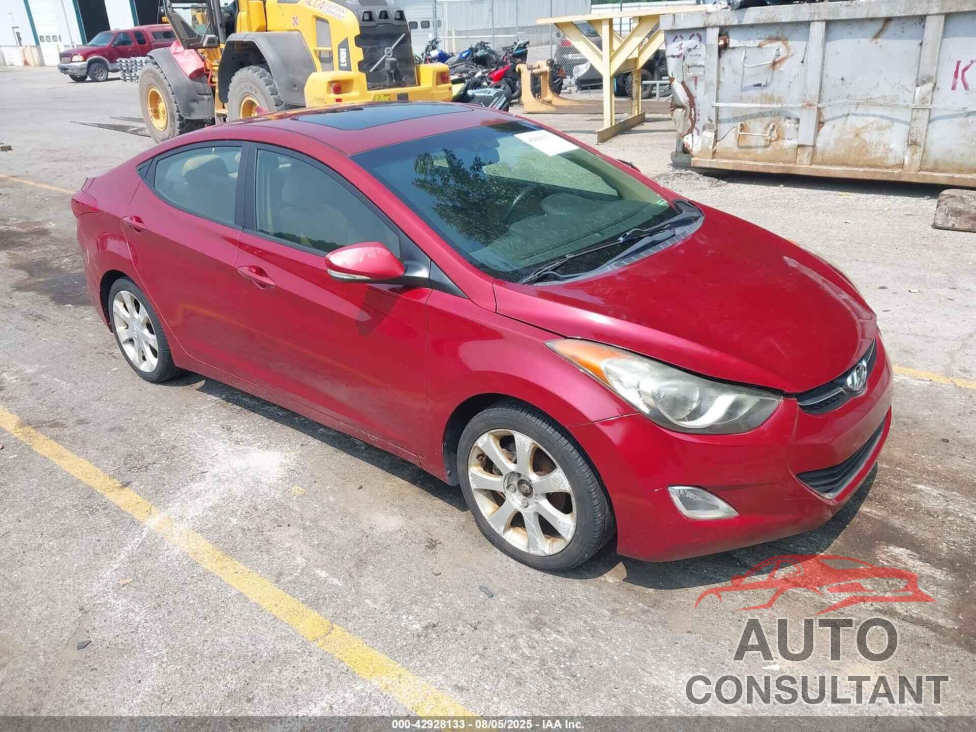 HYUNDAI ELANTRA 2011 - KMHDH4AE7BU162789