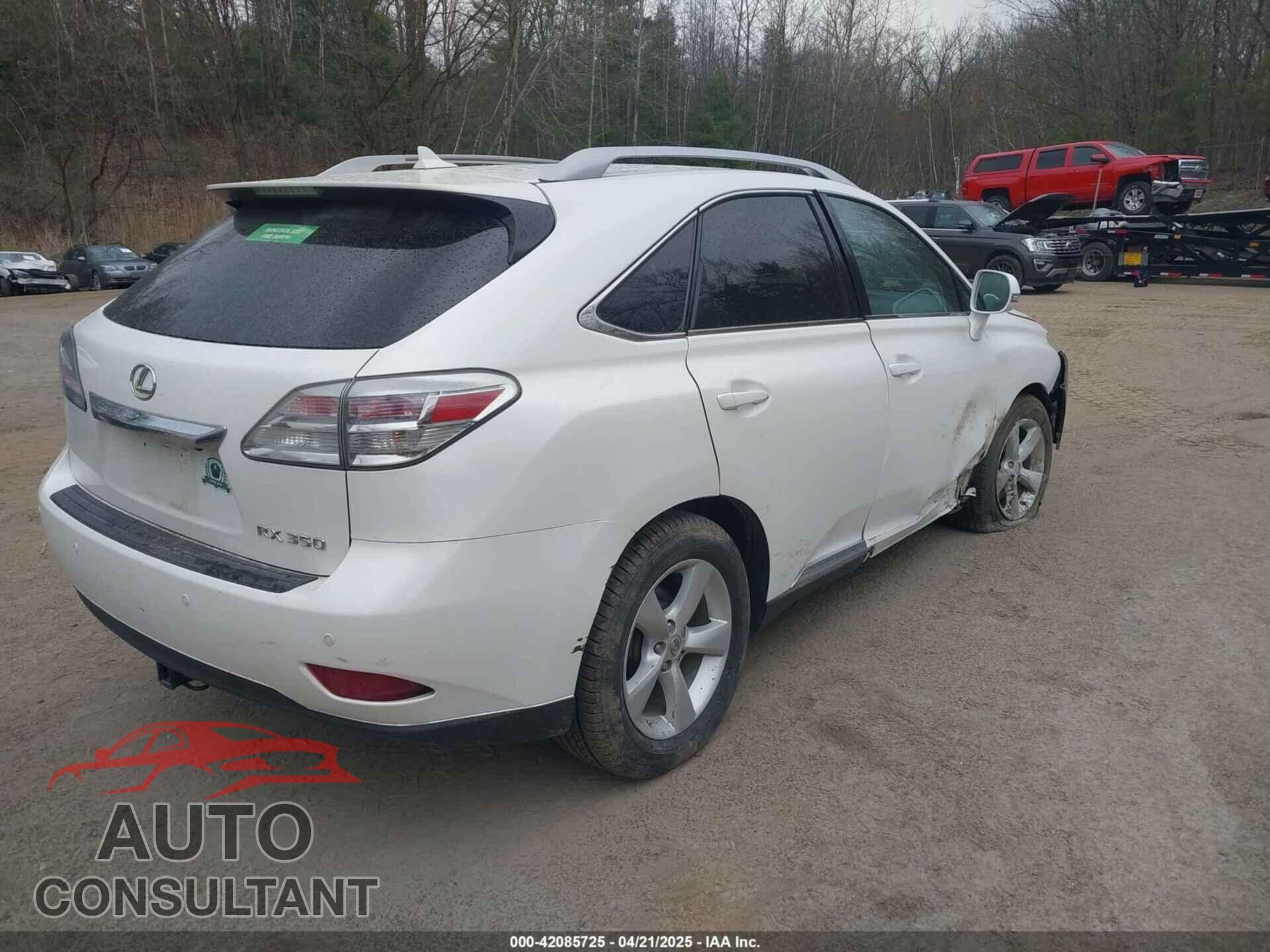 LEXUS RX 350 2011 - 2T2BK1BA2BC118540