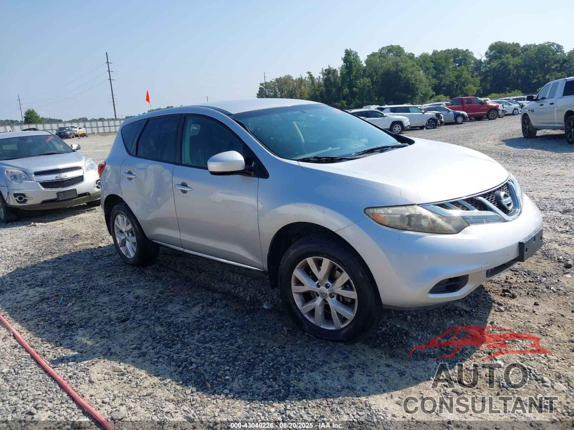 NISSAN MURANO 2011 - JN8AZ1MU2BW059584