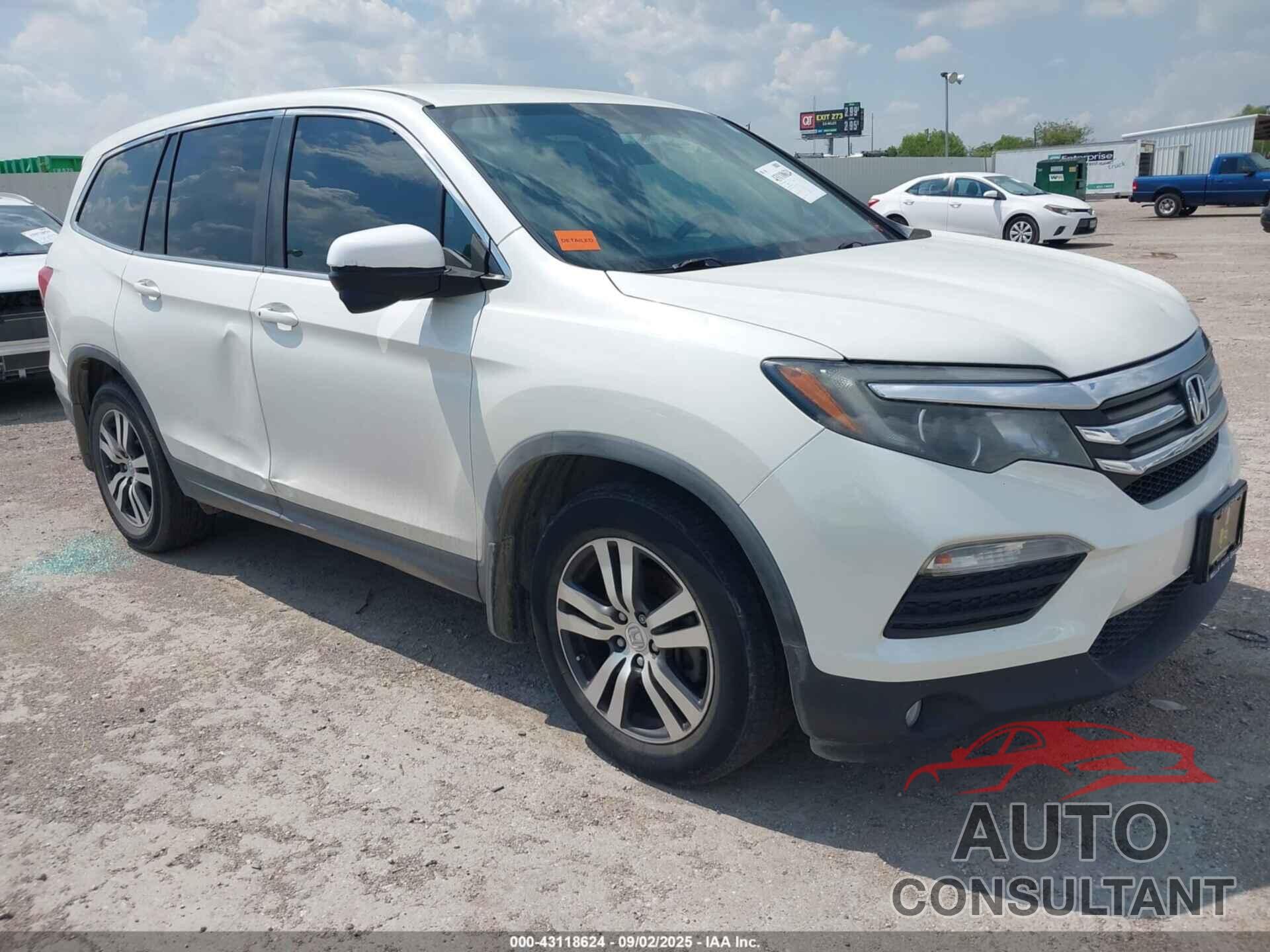 HONDA PILOT 2016 - 5FNYF5H30GB052561