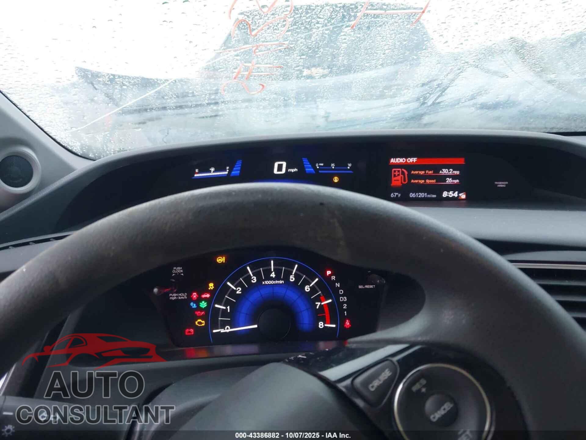HONDA CIVIC 2013 - 19XFB2F8XDE032285