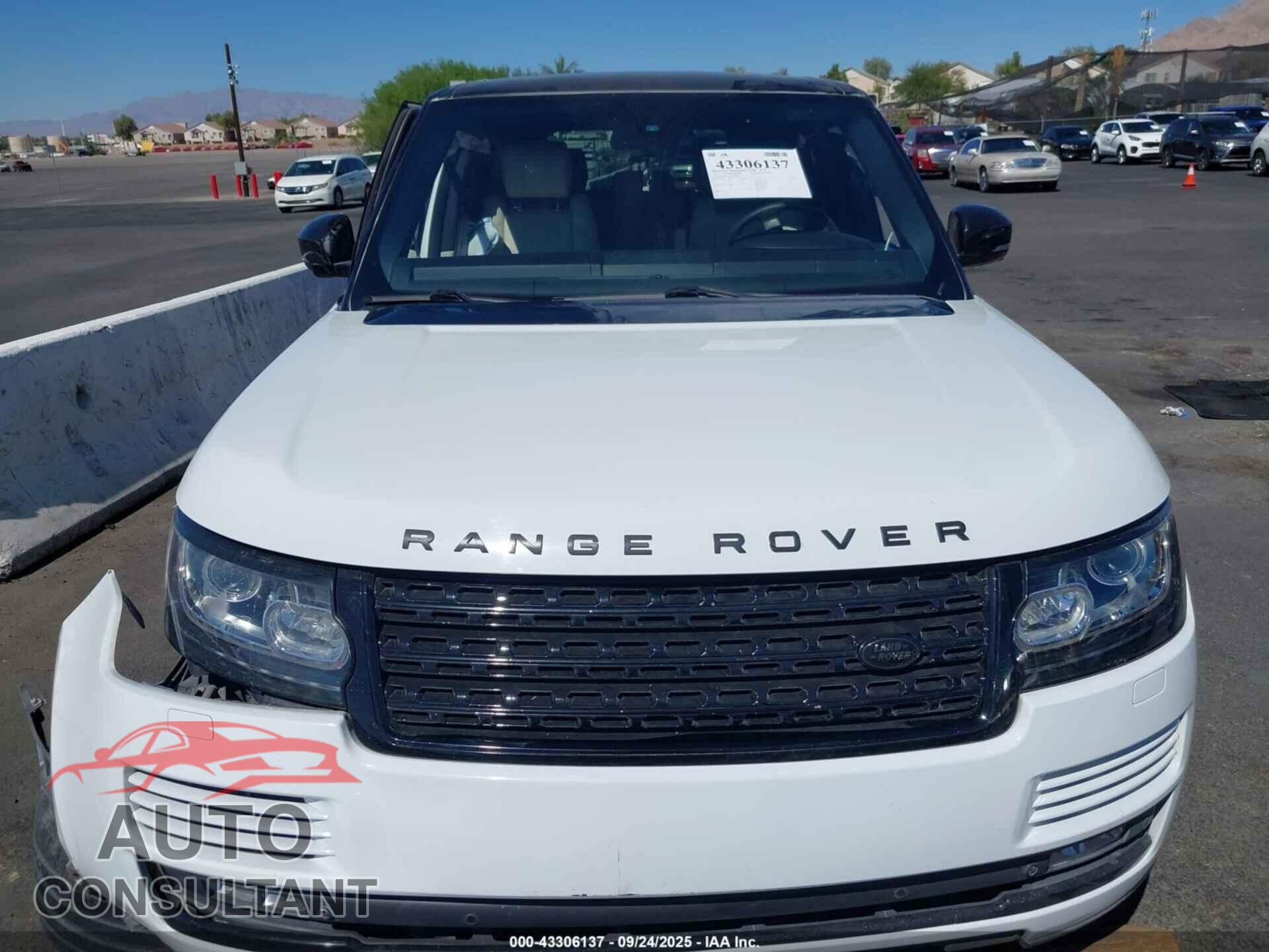 LAND ROVER RANGE ROVER 2013 - SALGS2EF0DA104627
