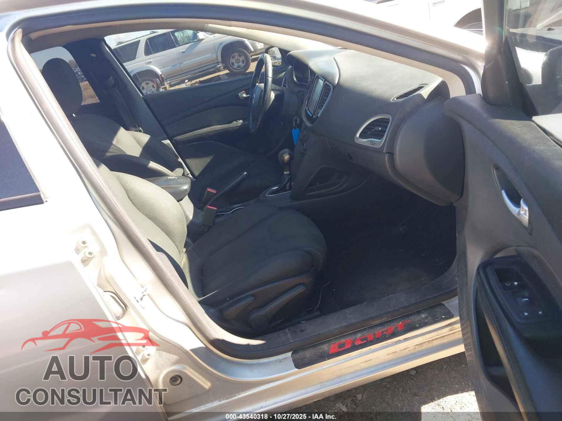 DODGE DART 2013 - 1C3CDFBA3DD291610