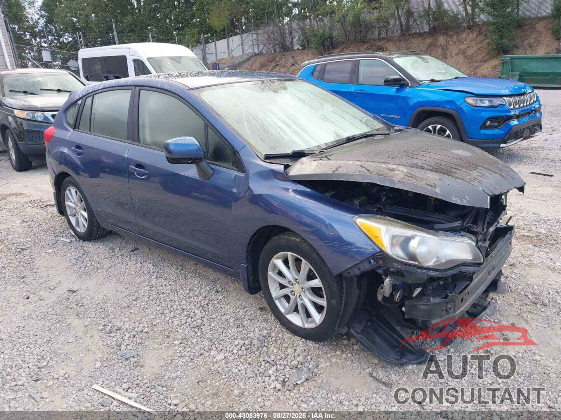 SUBARU IMPREZA 2013 - JF1GPAC67DH821514