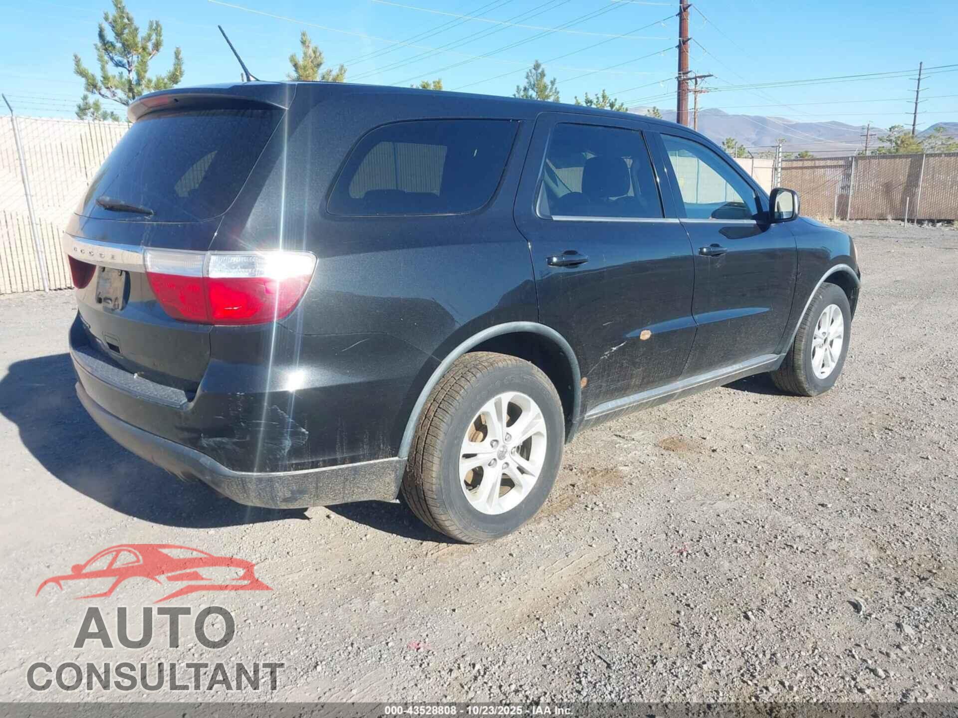 DODGE DURANGO 2012 - 1C4RDJAG3CC112646