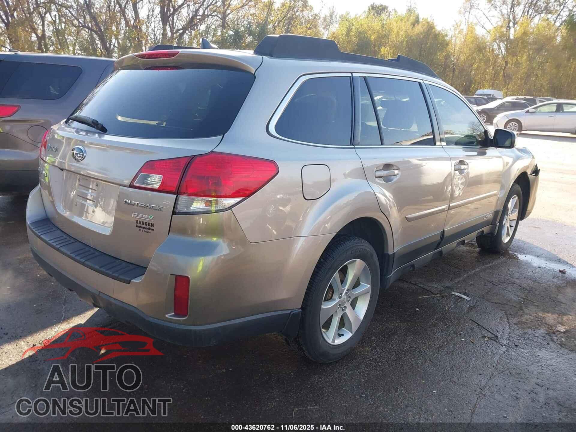 SUBARU OUTBACK 2014 - 4S4BRBLC4E3200929