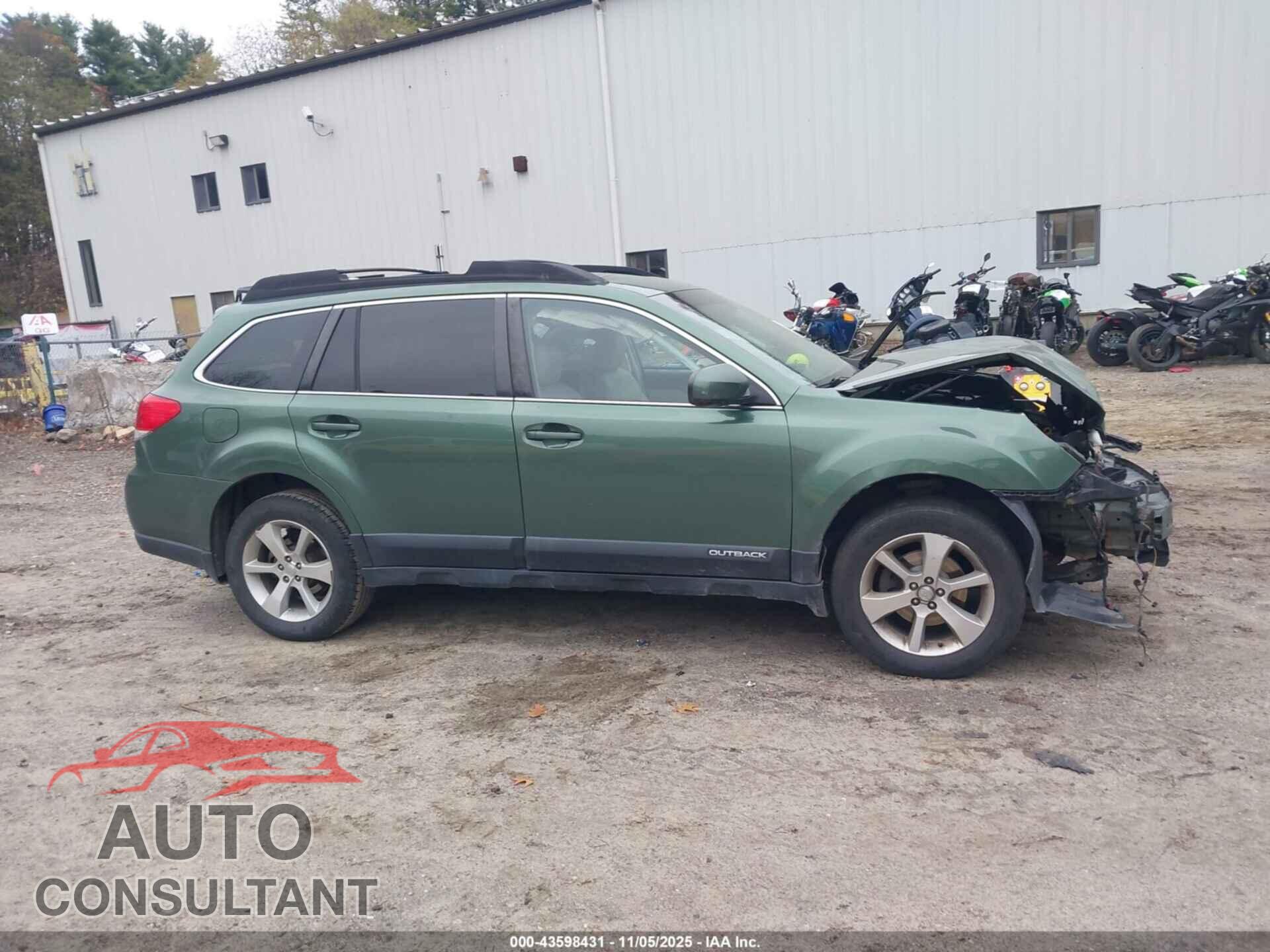 SUBARU OUTBACK 2013 - 4S4BRBKC6D3316665