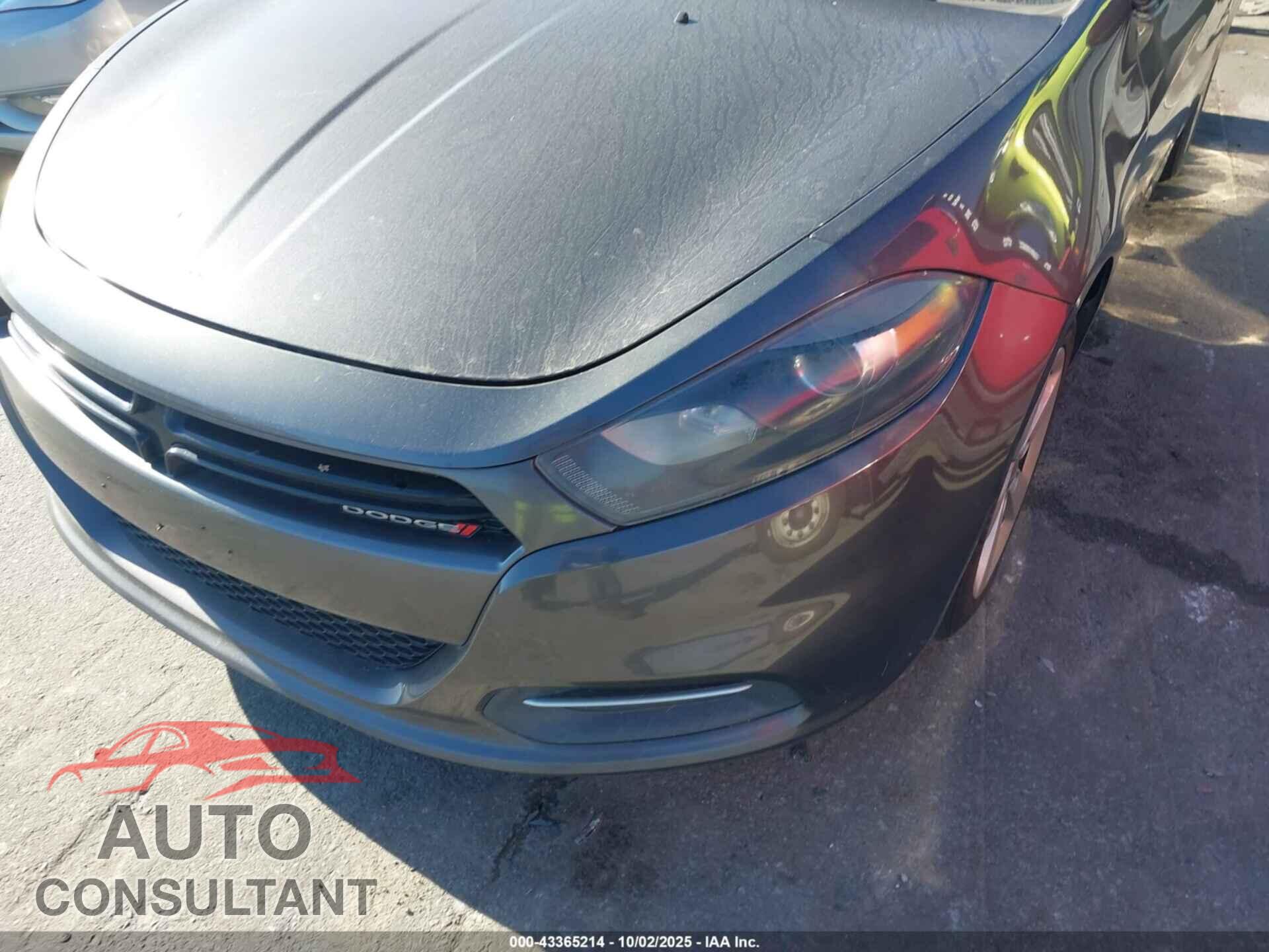 DODGE DART 2016 - 1C3CDFBA8GD623190