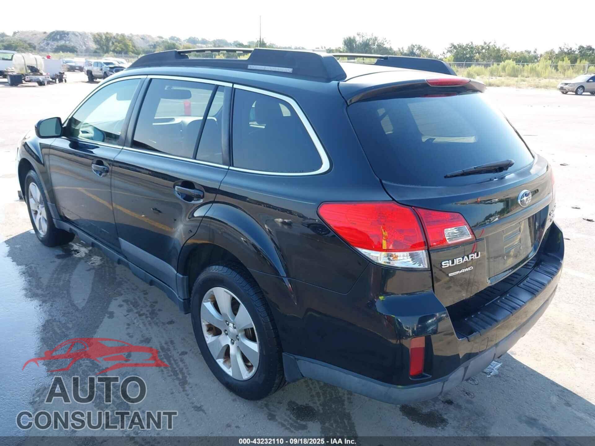 SUBARU OUTBACK 2010 - 4S4BRDJC8A2382665