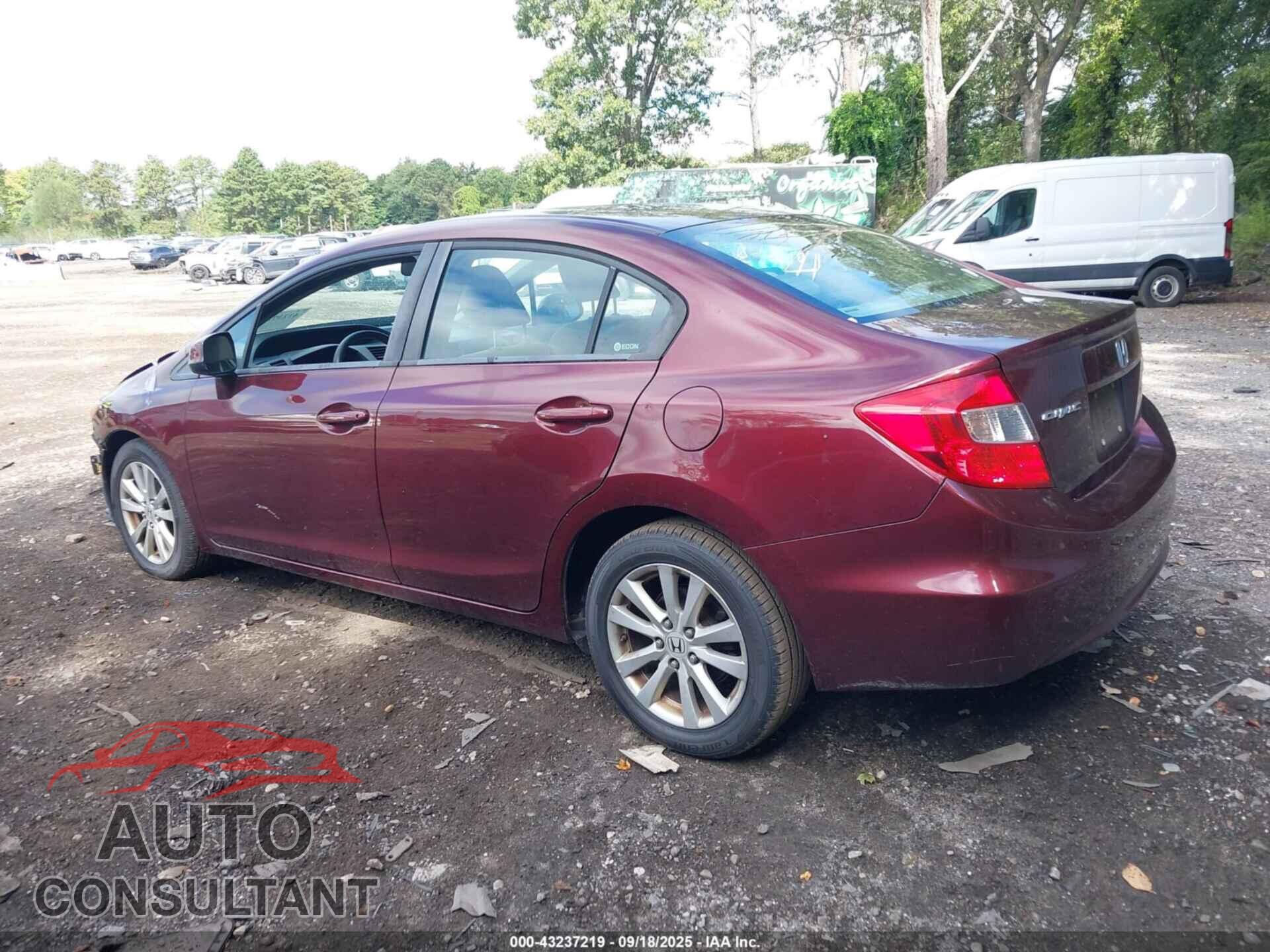 HONDA CIVIC 2012 - 19XFB2F87CE340755