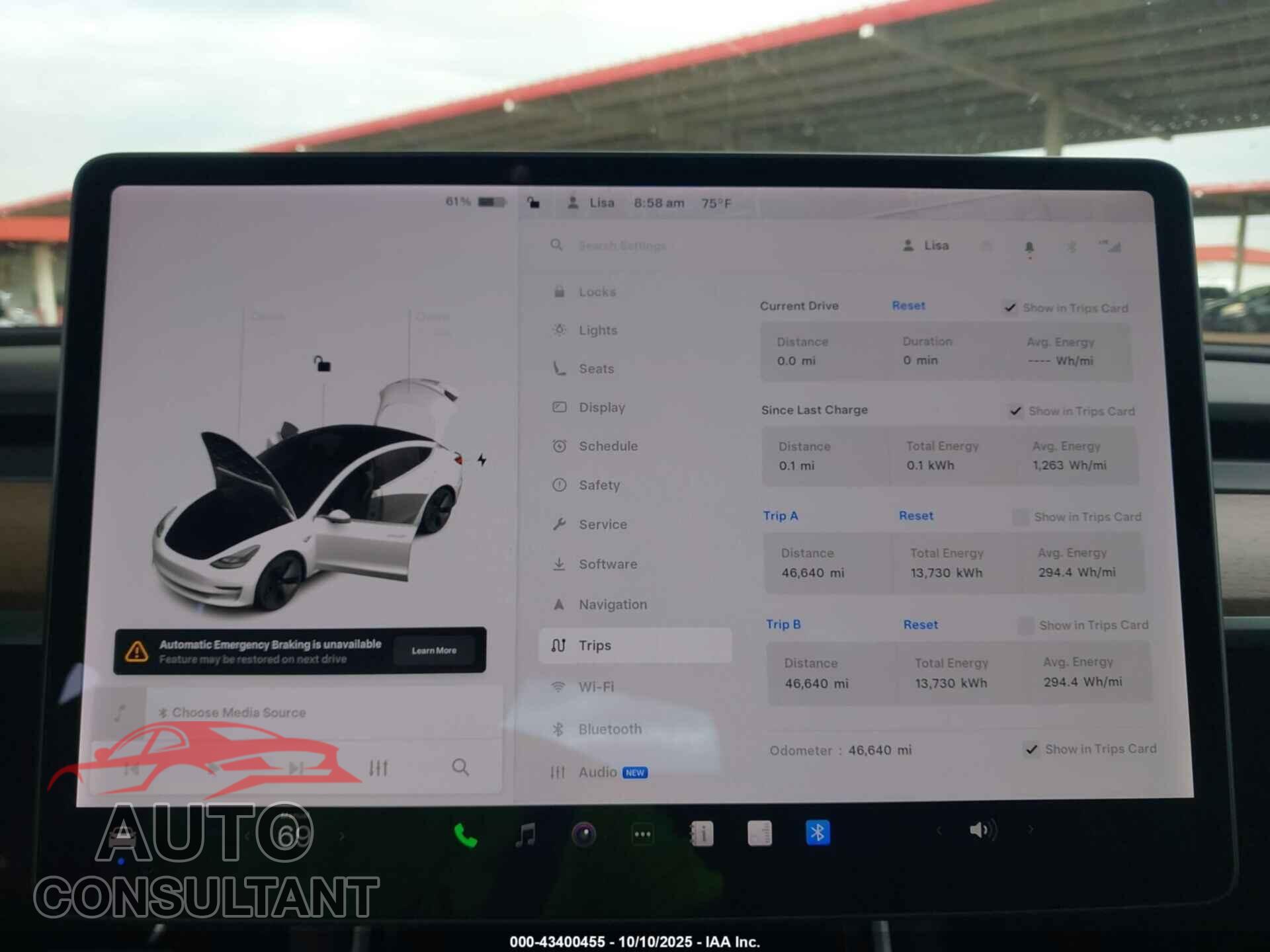 TESLA MODEL 3 2019 - 5YJ3E1EB7KF493405