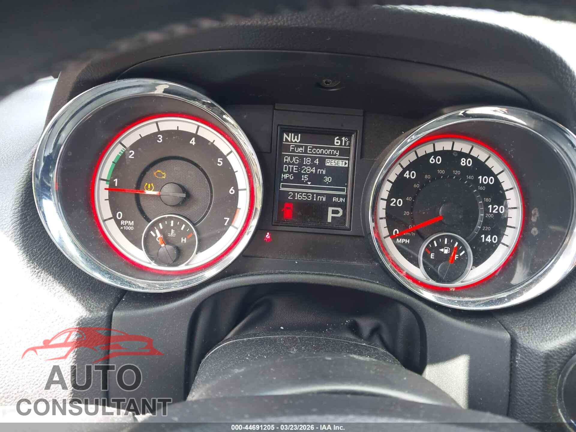 DODGE DURANGO 2013 - 1C4RDJAG3DC662284