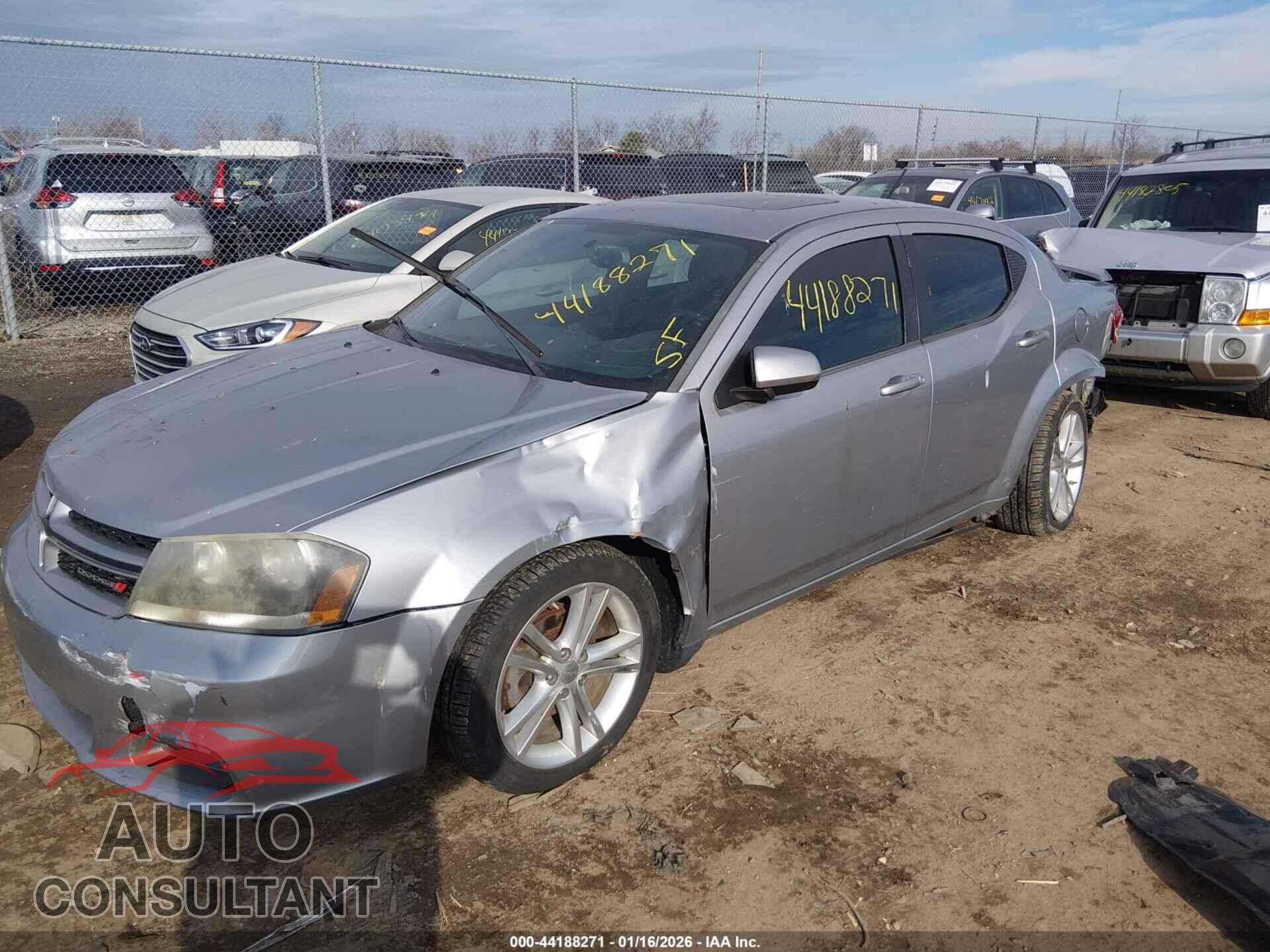DODGE AVENGER 2013 - 1C3CDZCB3DN552561