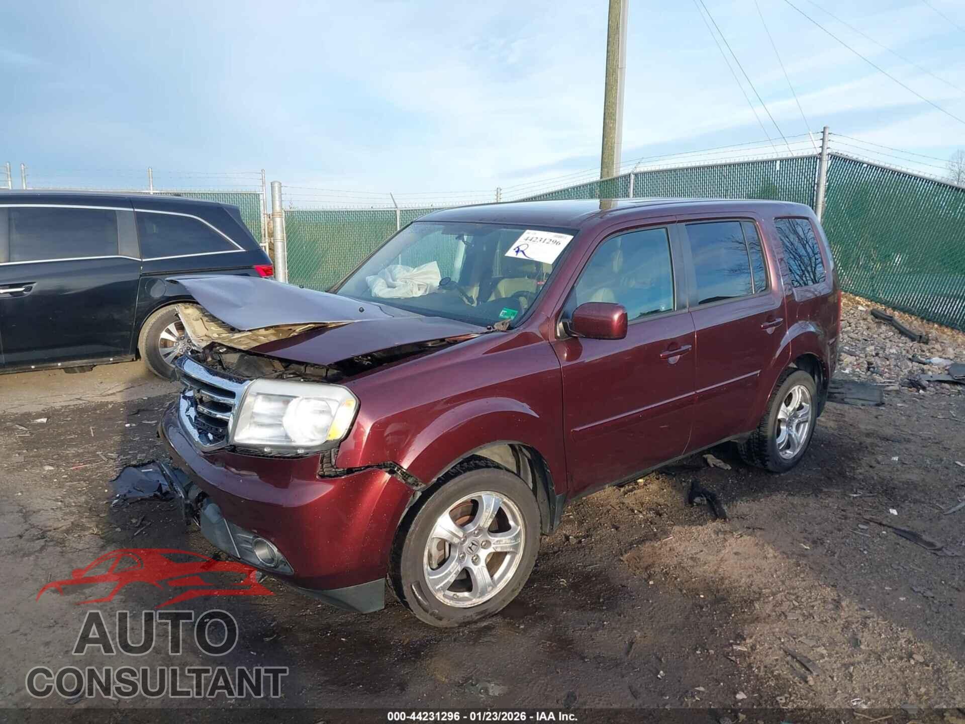 HONDA PILOT 2012 - 5FNYF4H47CB072805