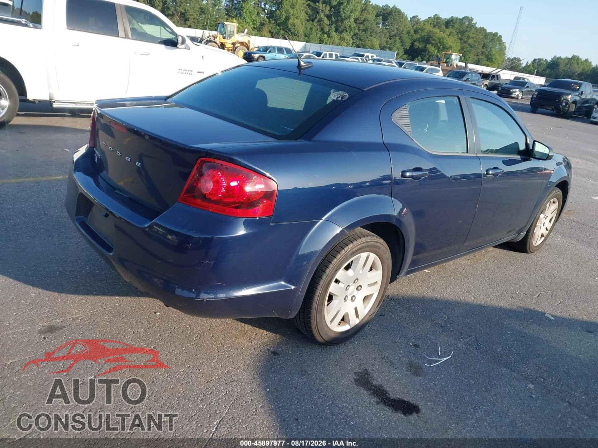 DODGE AVENGER 2013 - 1C3CDZAB3DN651965