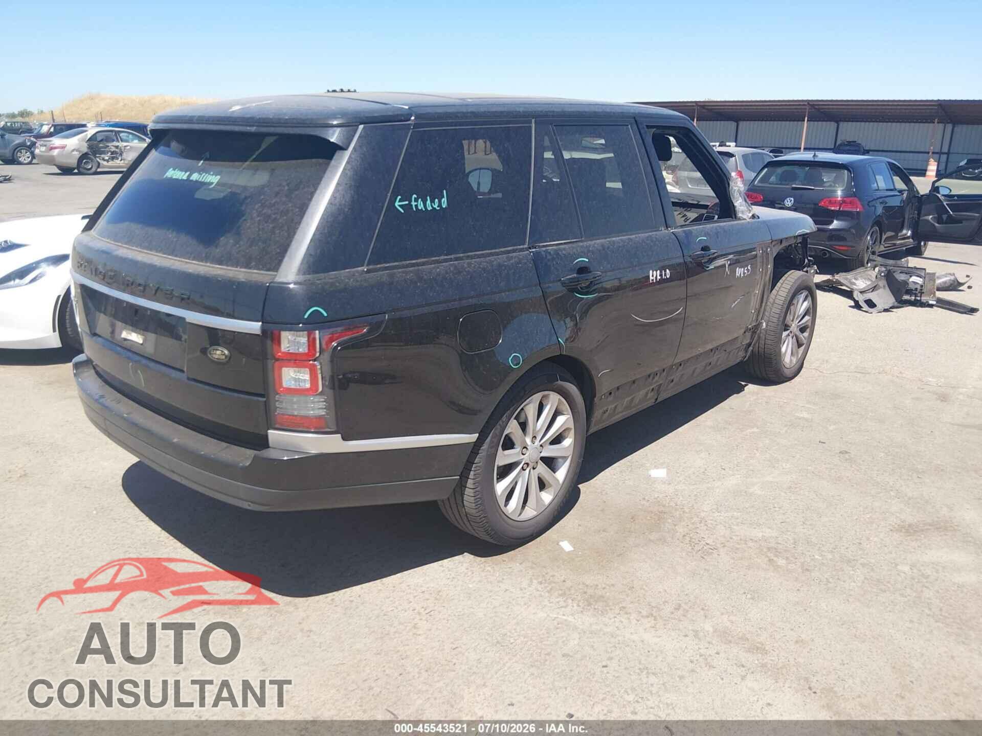 LAND ROVER RANGE ROVER 2016 - SALGS2KF7GA294855