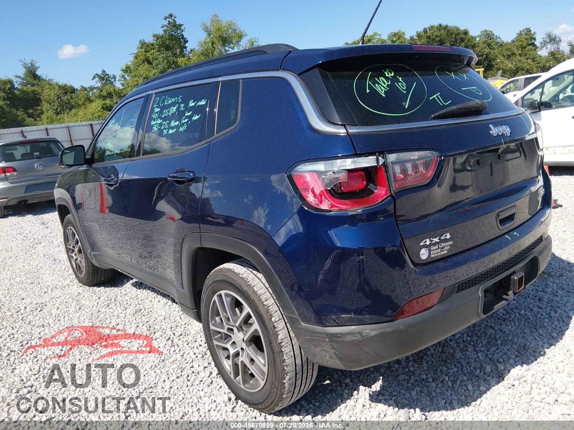 JEEP COMPASS 2017 - 3C4NJDBB8HT692452