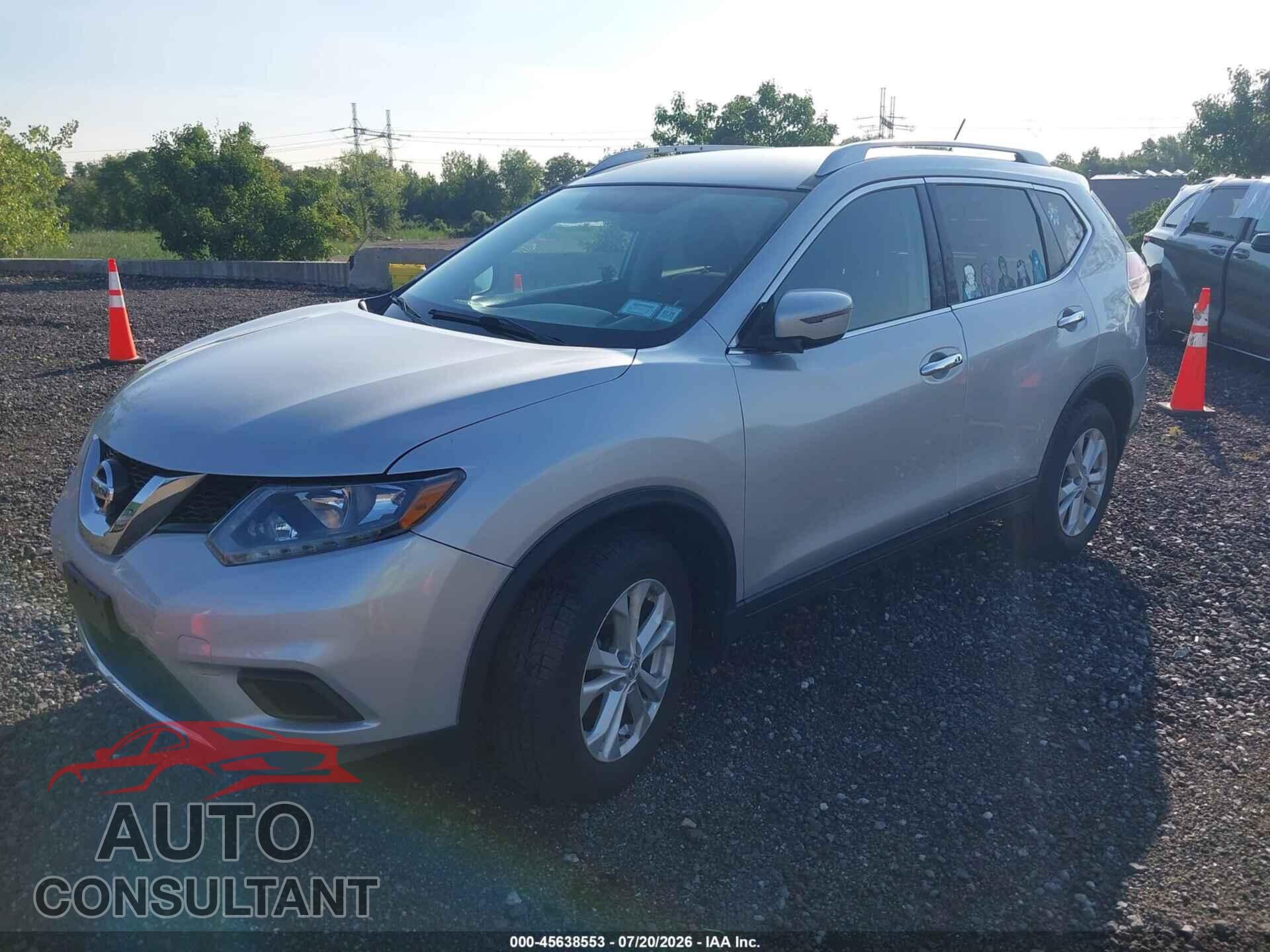 NISSAN ROGUE 2016 - KNMAT2MVXGP599908