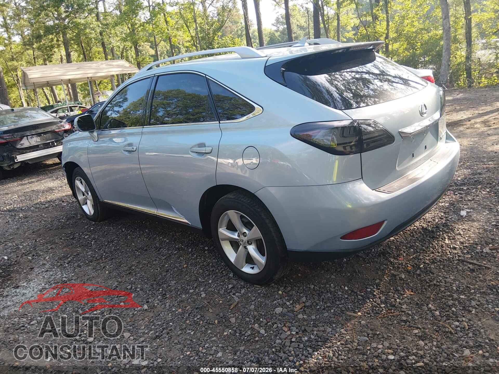 LEXUS RX 350 2011 - 2T2BK1BA3BC085533