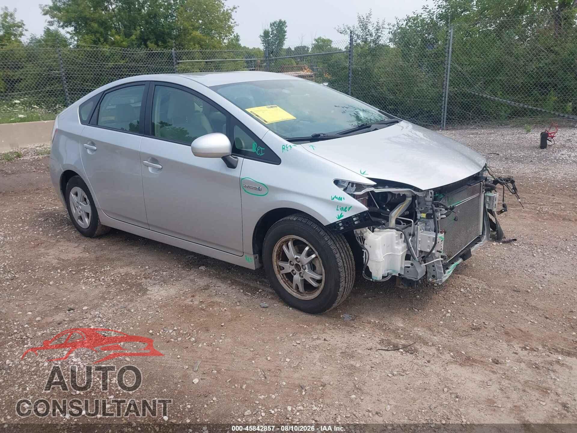 TOYOTA PRIUS 2010 - JTDKN3DU1A0202730