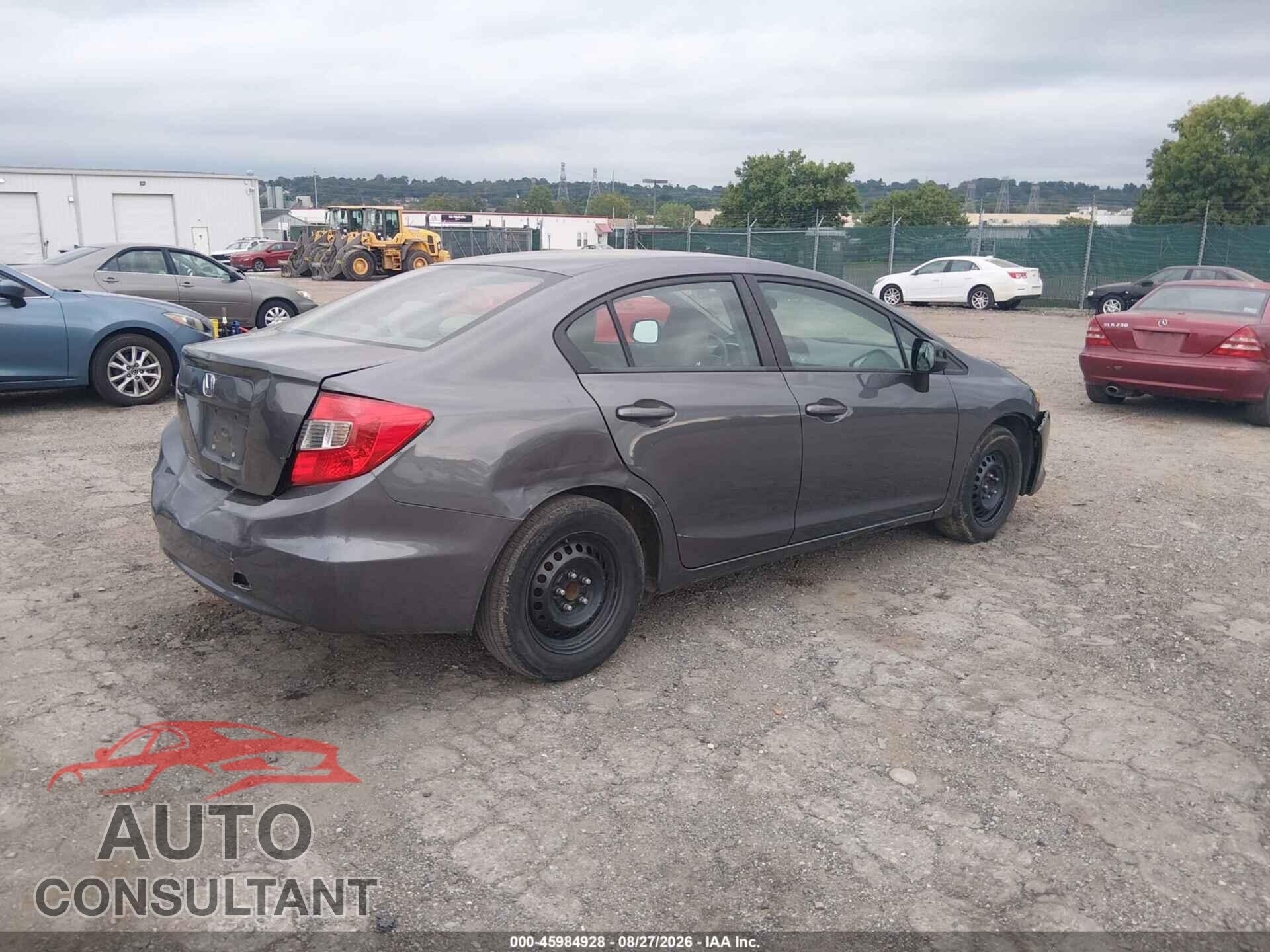 HONDA CIVIC 2012 - 19XFB2F51CE314514