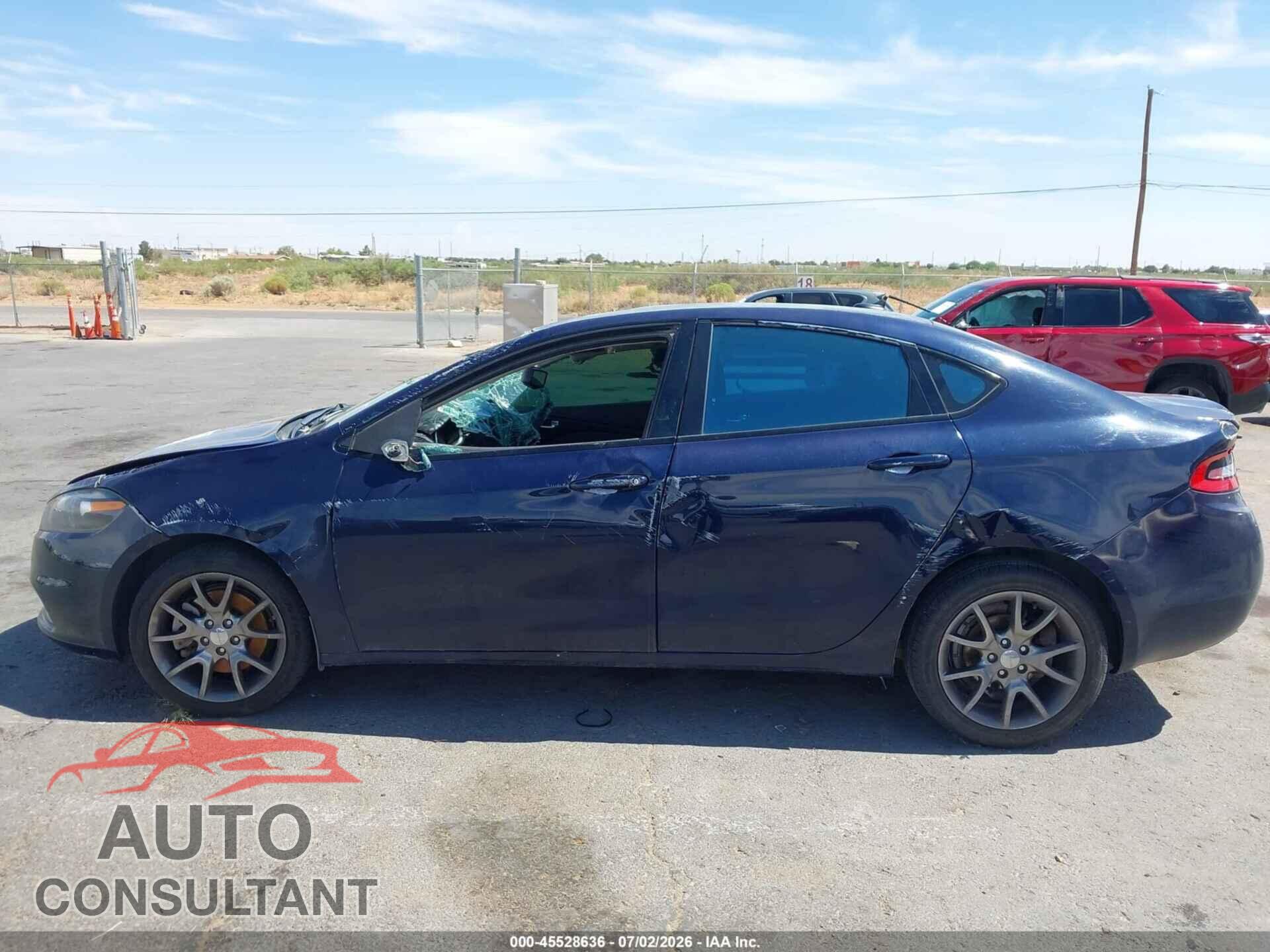 DODGE DART 2013 - 1C3CDFBA7DD332644