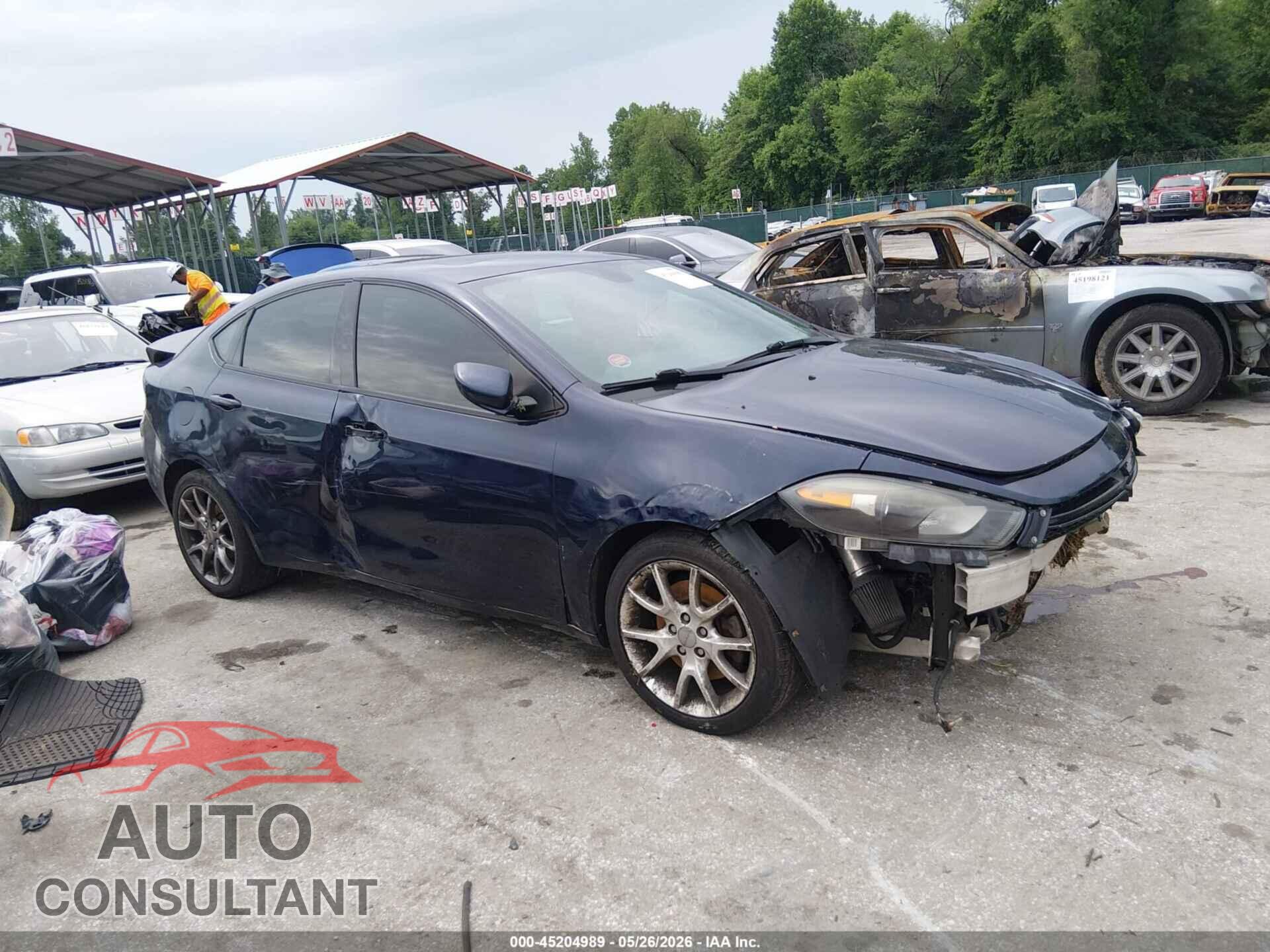 DODGE DART 2015 - 1C3CDFBB7FD144587