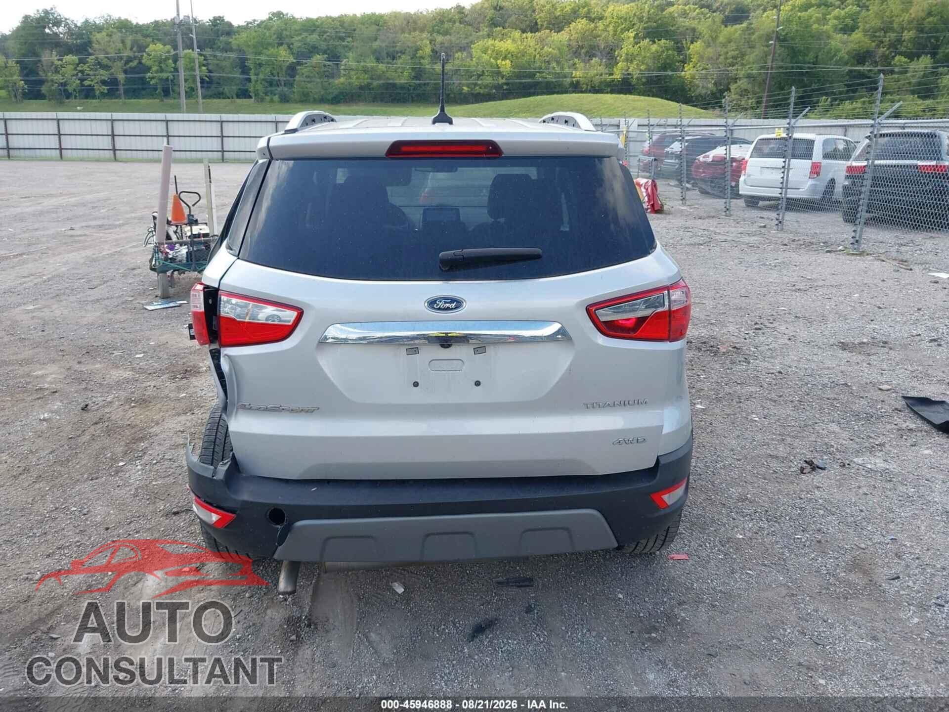 FORD ECOSPORT 2020 - MAJ6S3KL8LC318857