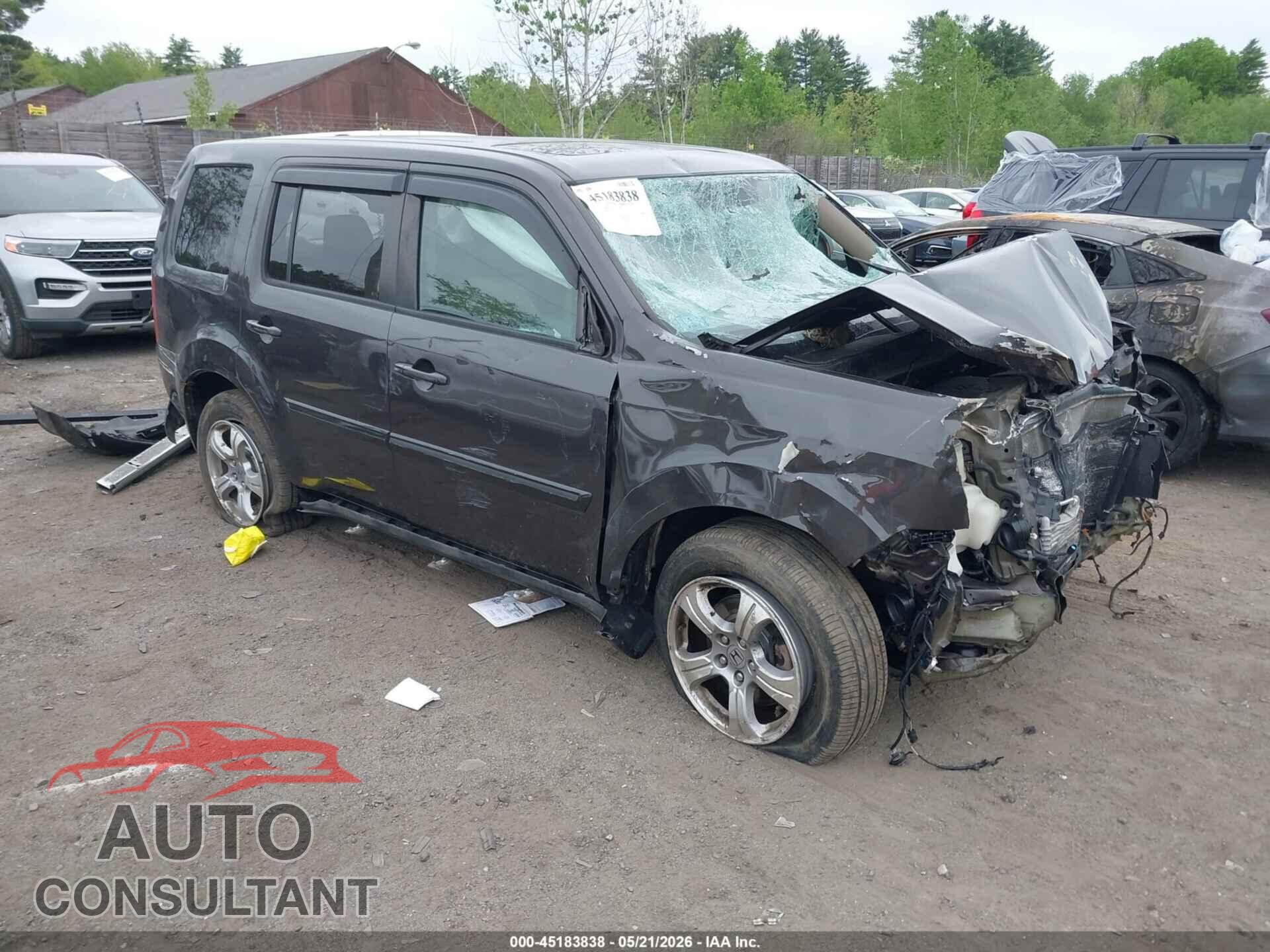 HONDA PILOT 2013 - 5FNYF4H55DB029820